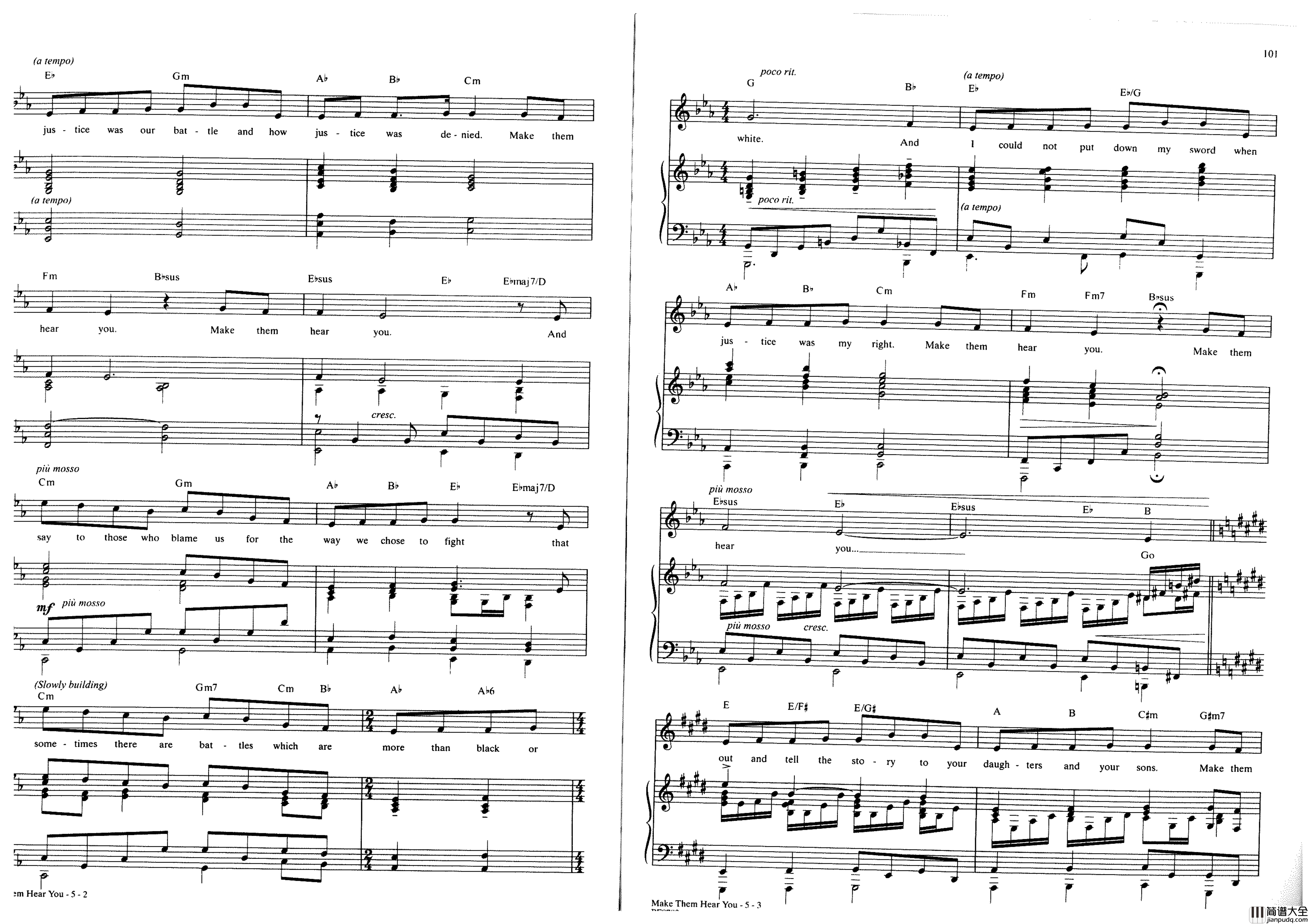 Ragtime全集钢琴谱_Stephen_Flaherty