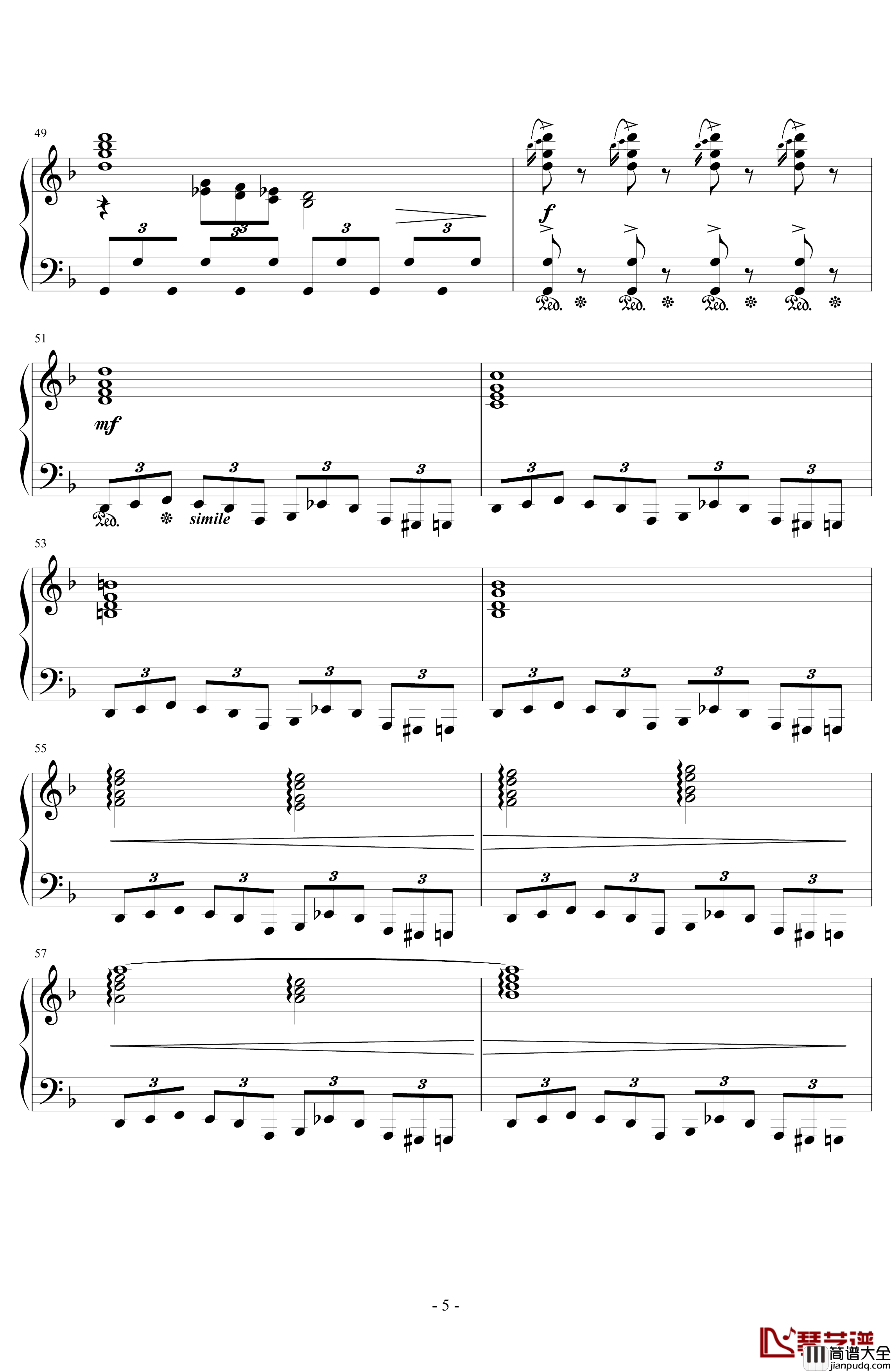 Opening~Bombing_Mission钢琴谱_FFVII_浜口史郎