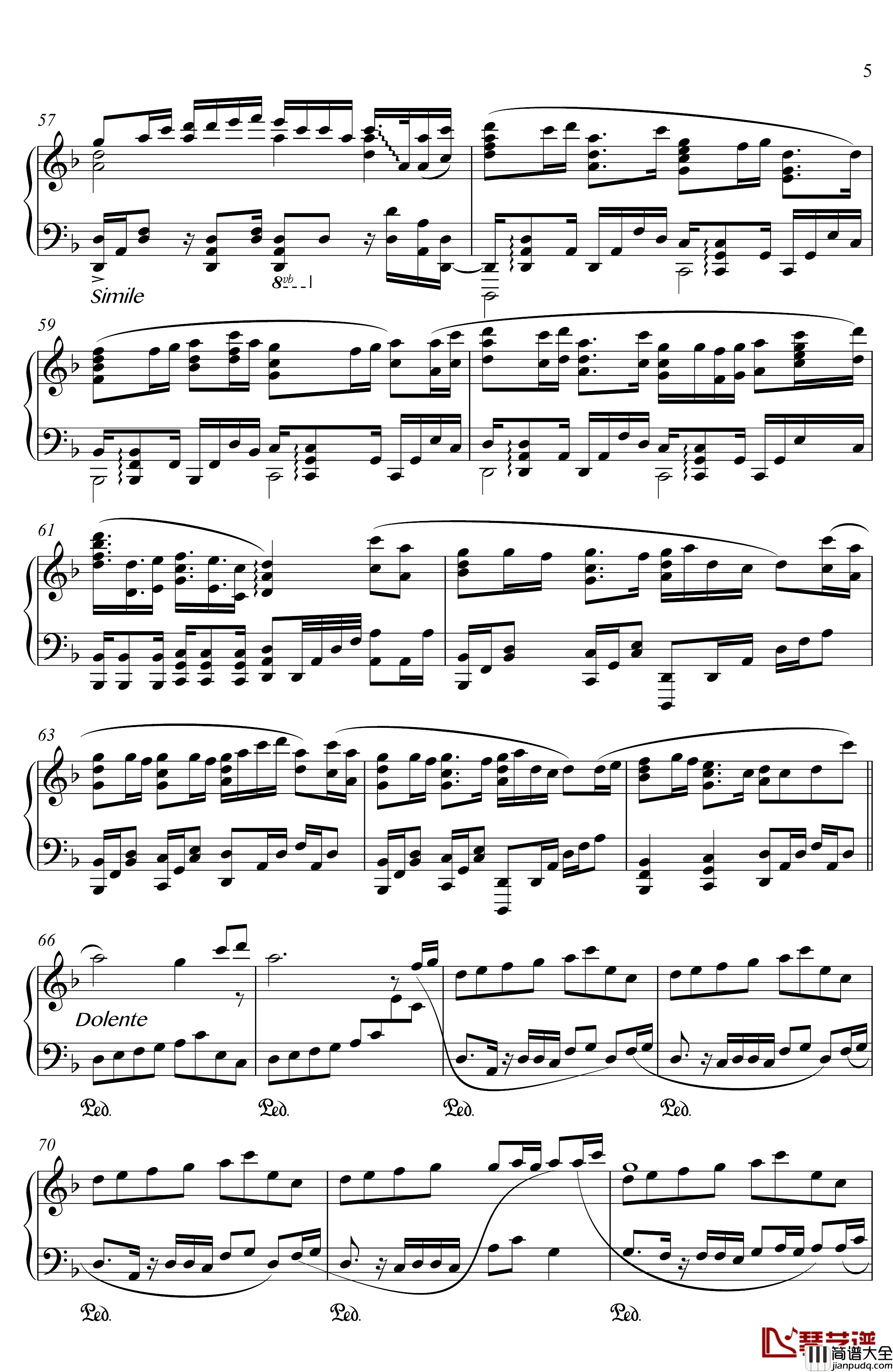 竹ノ花钢琴谱_竹之花/_Flower_of_the_Bamboo/_Take_no_Hana_东方Projec