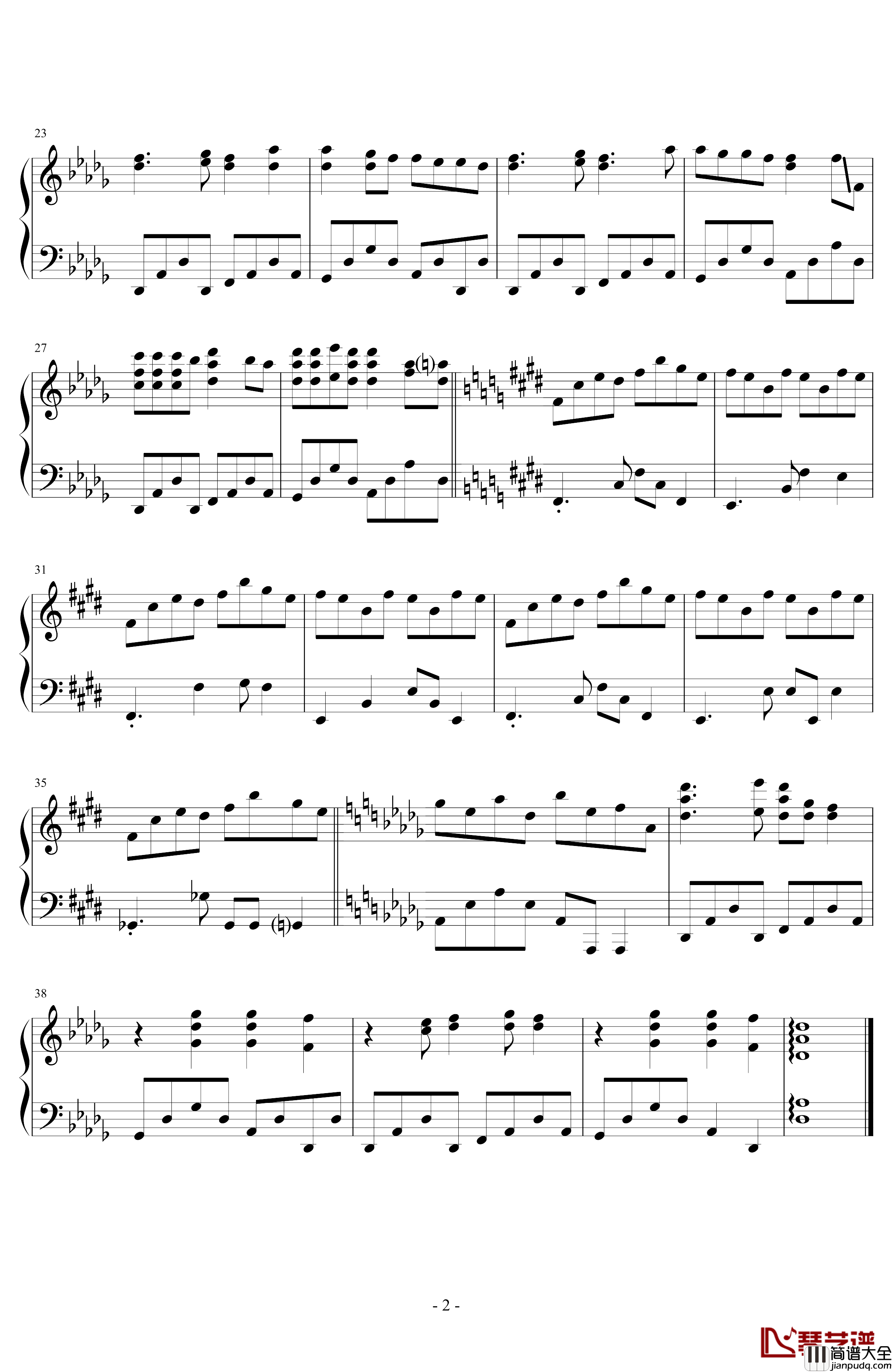 Hold_Me_Now钢琴谱Carole&Tuesday_ED_卡罗尔与星期二