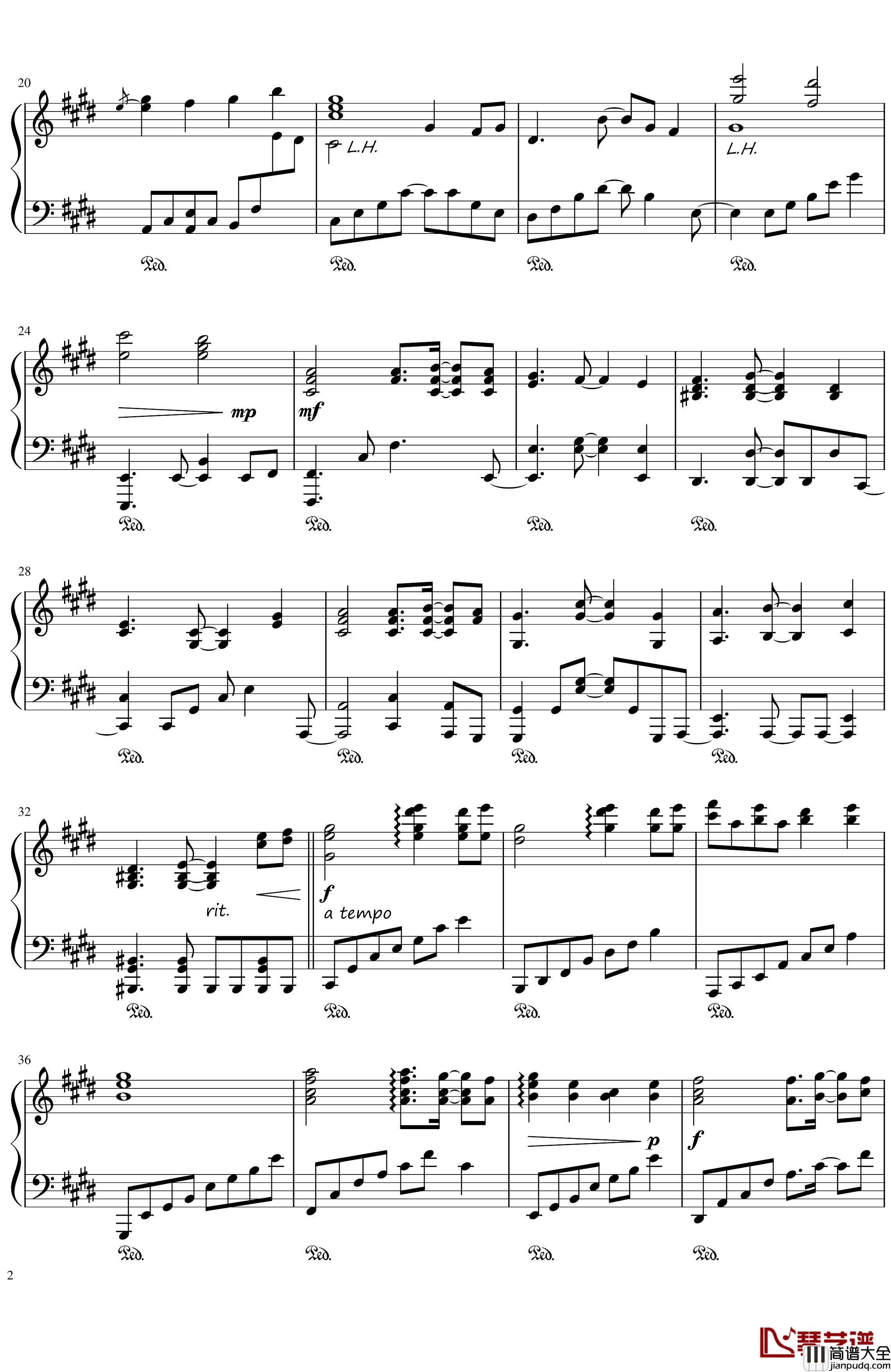 懐かしき東方の血～Old_World钢琴谱_东方永夜抄_东方project