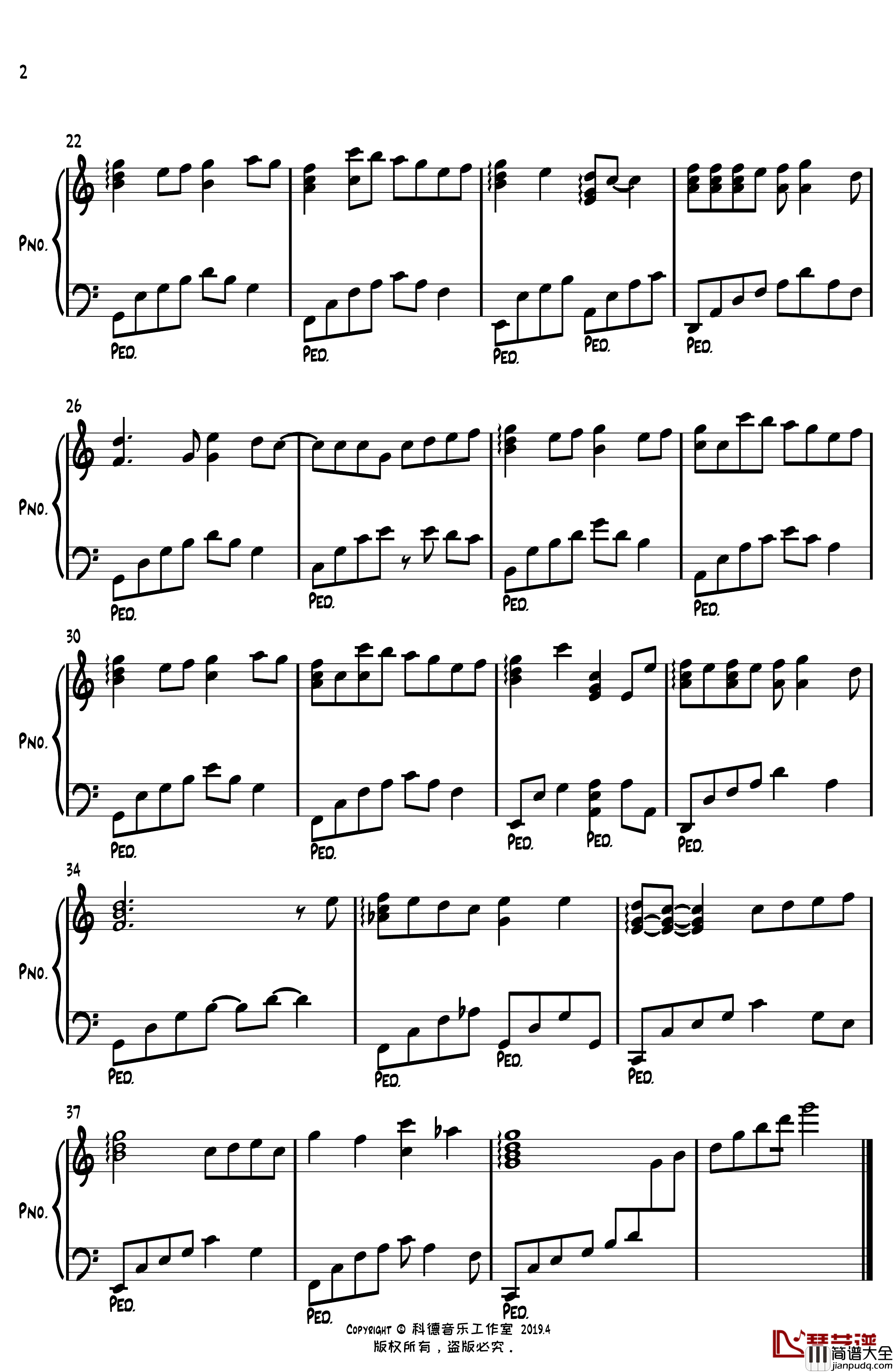 一千零一个愿望钢琴谱_4_in_love