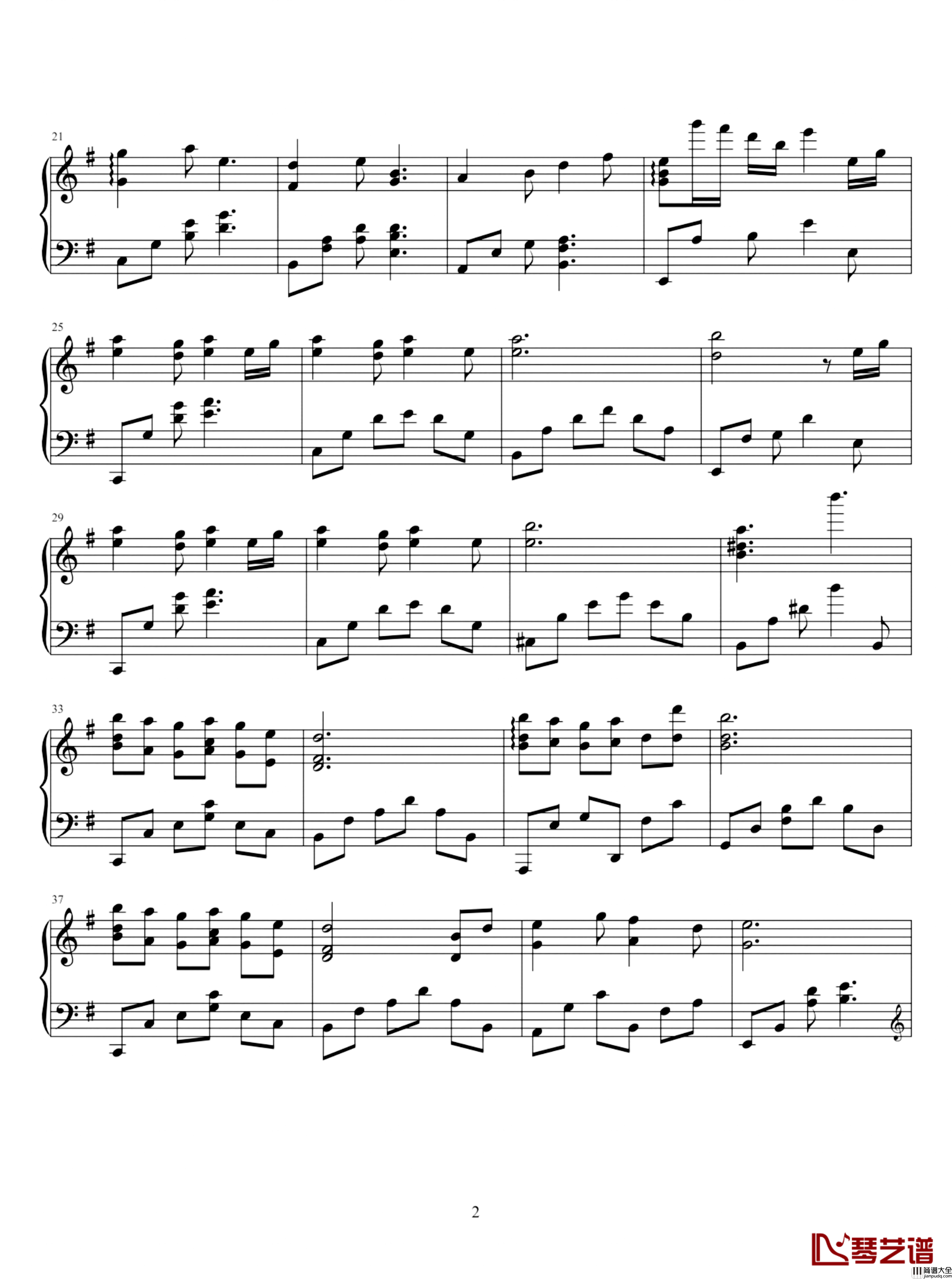 落梅笺钢琴谱_完美独奏版_银临