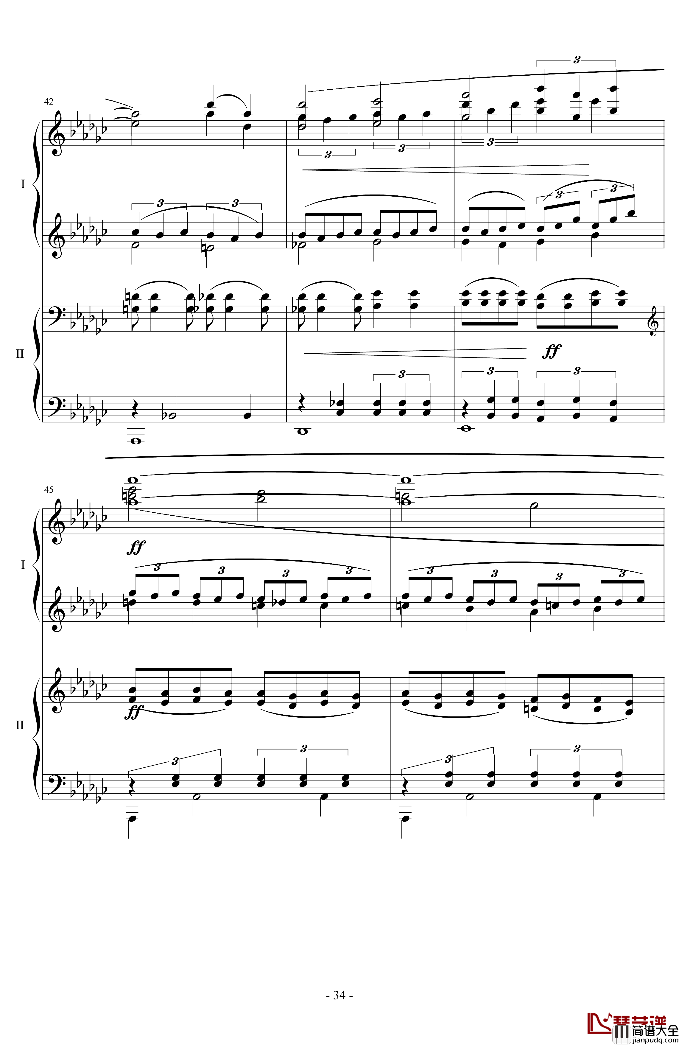 仙境花园钢琴谱_榕剑