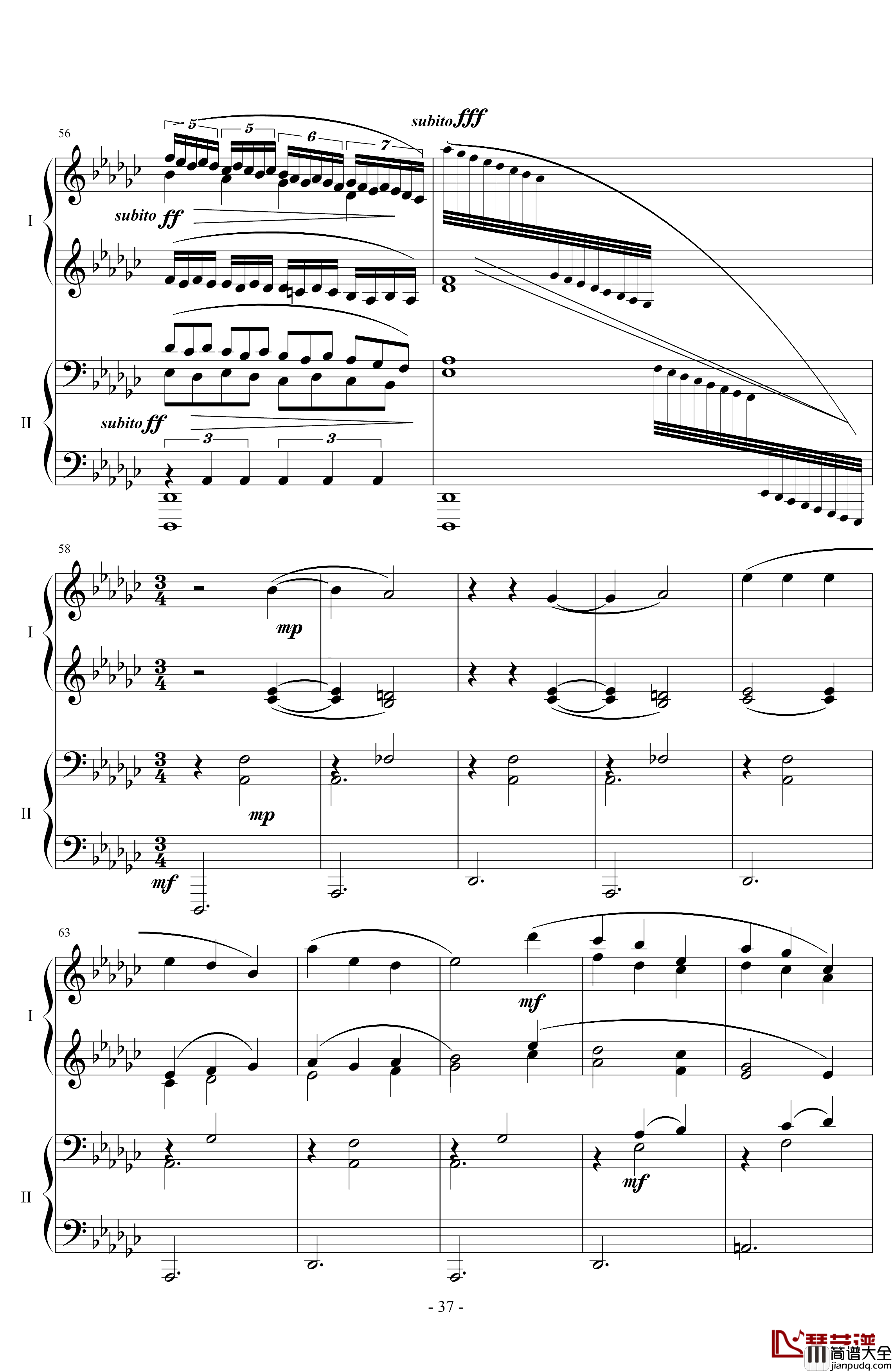 仙境花园钢琴谱_榕剑