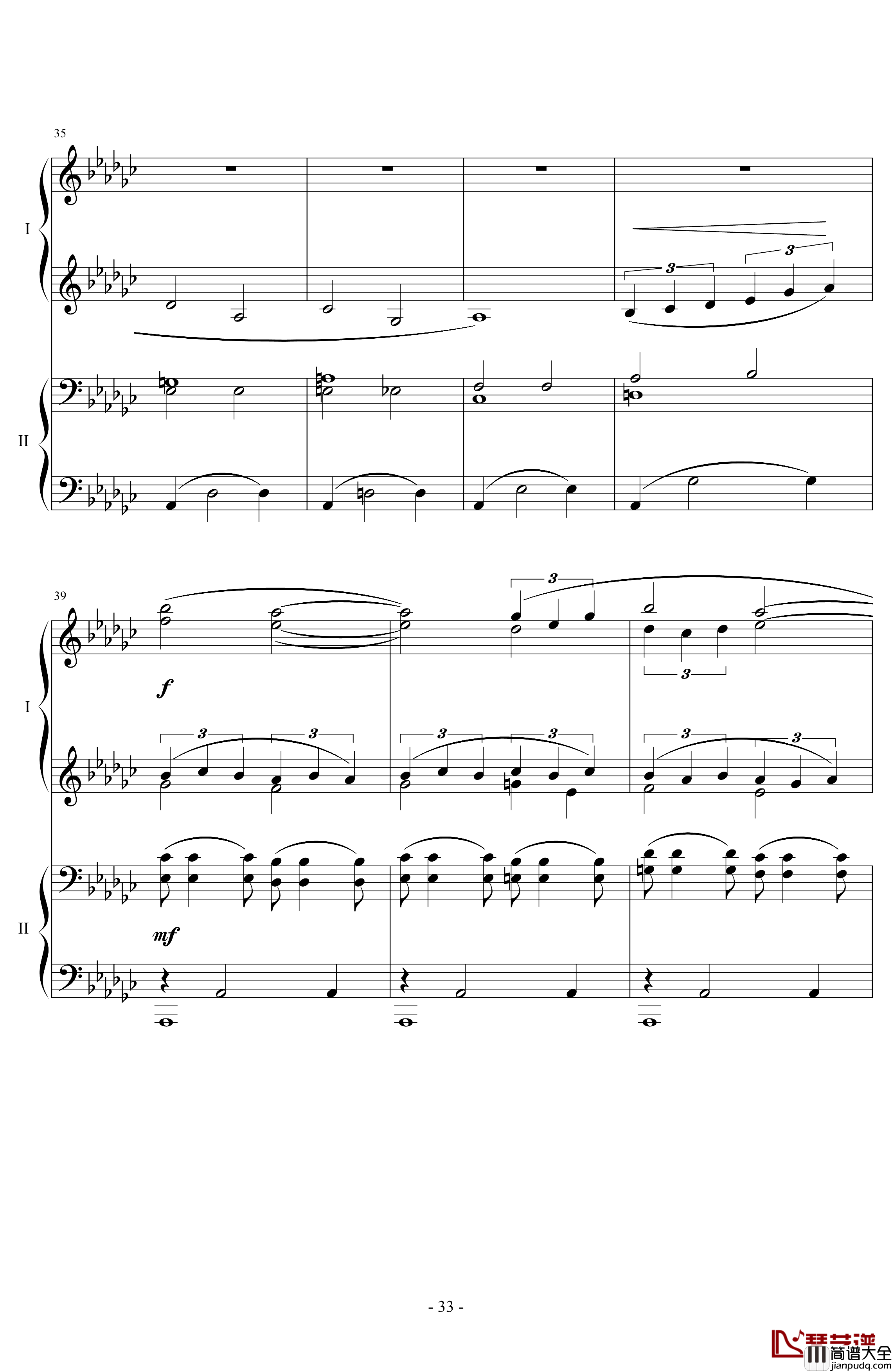 仙境花园钢琴谱_榕剑