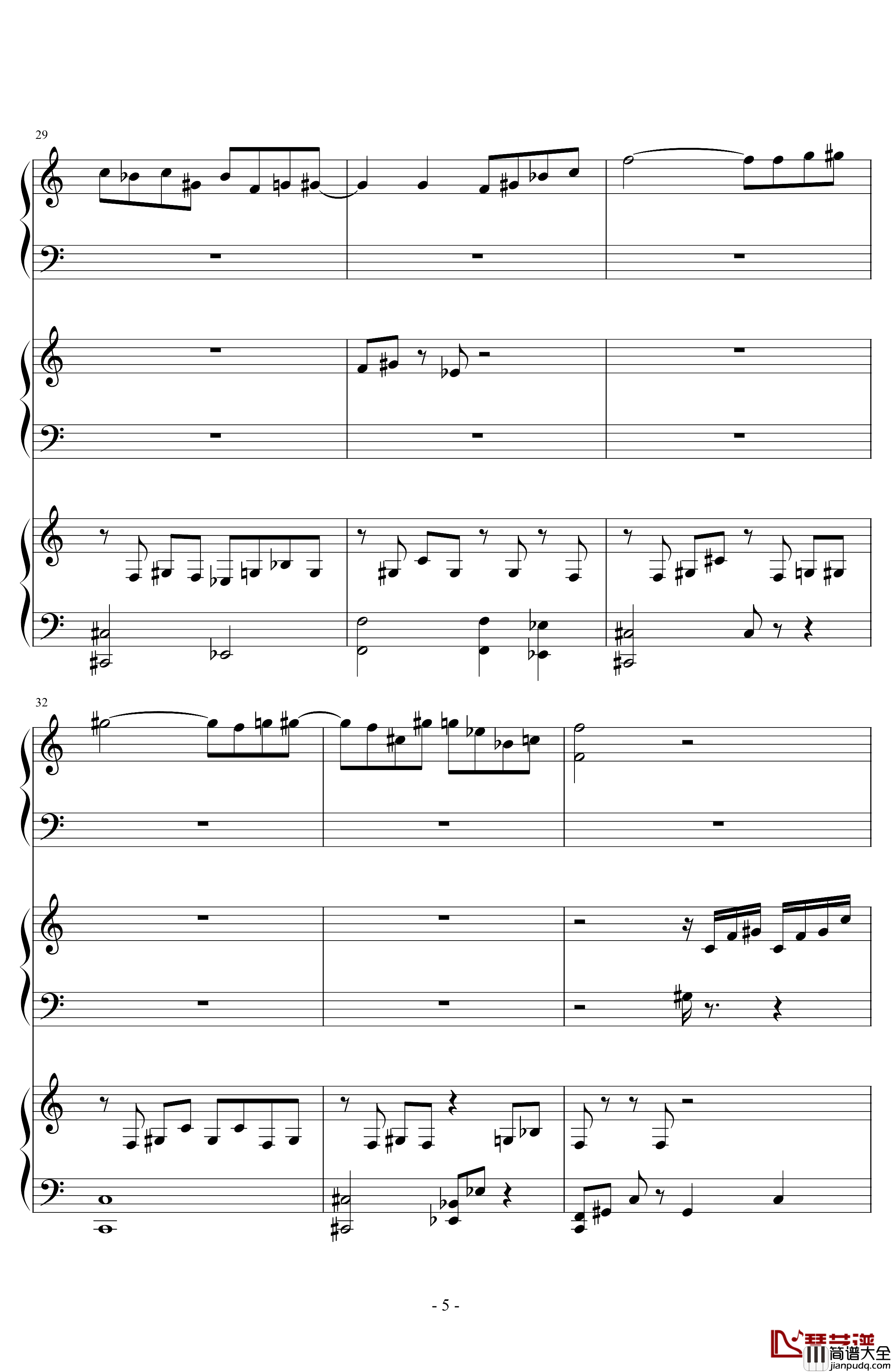 六年目的夜樱Memory_Of_Sakura钢琴谱_东方曲再编