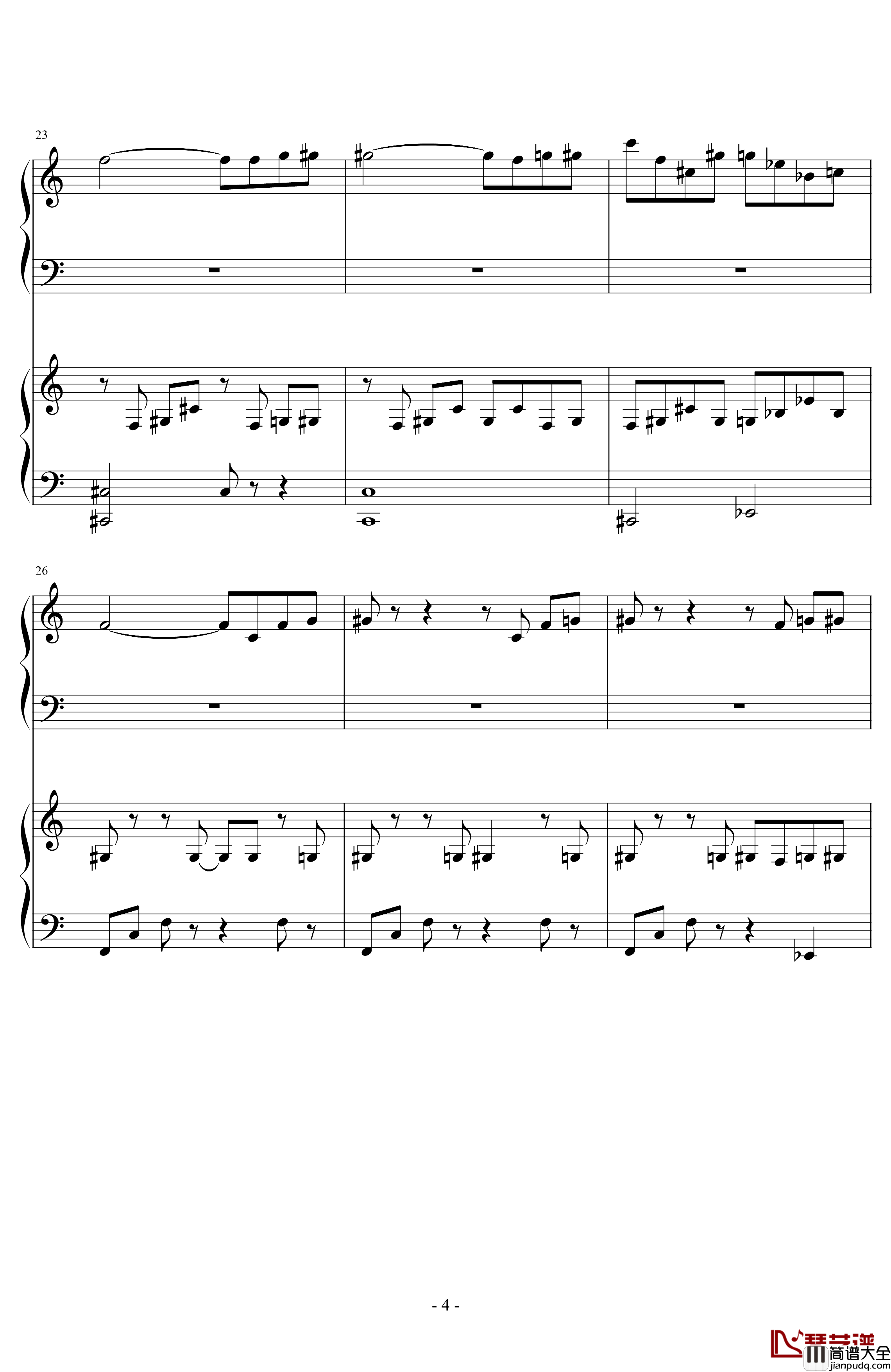 六年目的夜樱Memory_Of_Sakura钢琴谱_东方曲再编