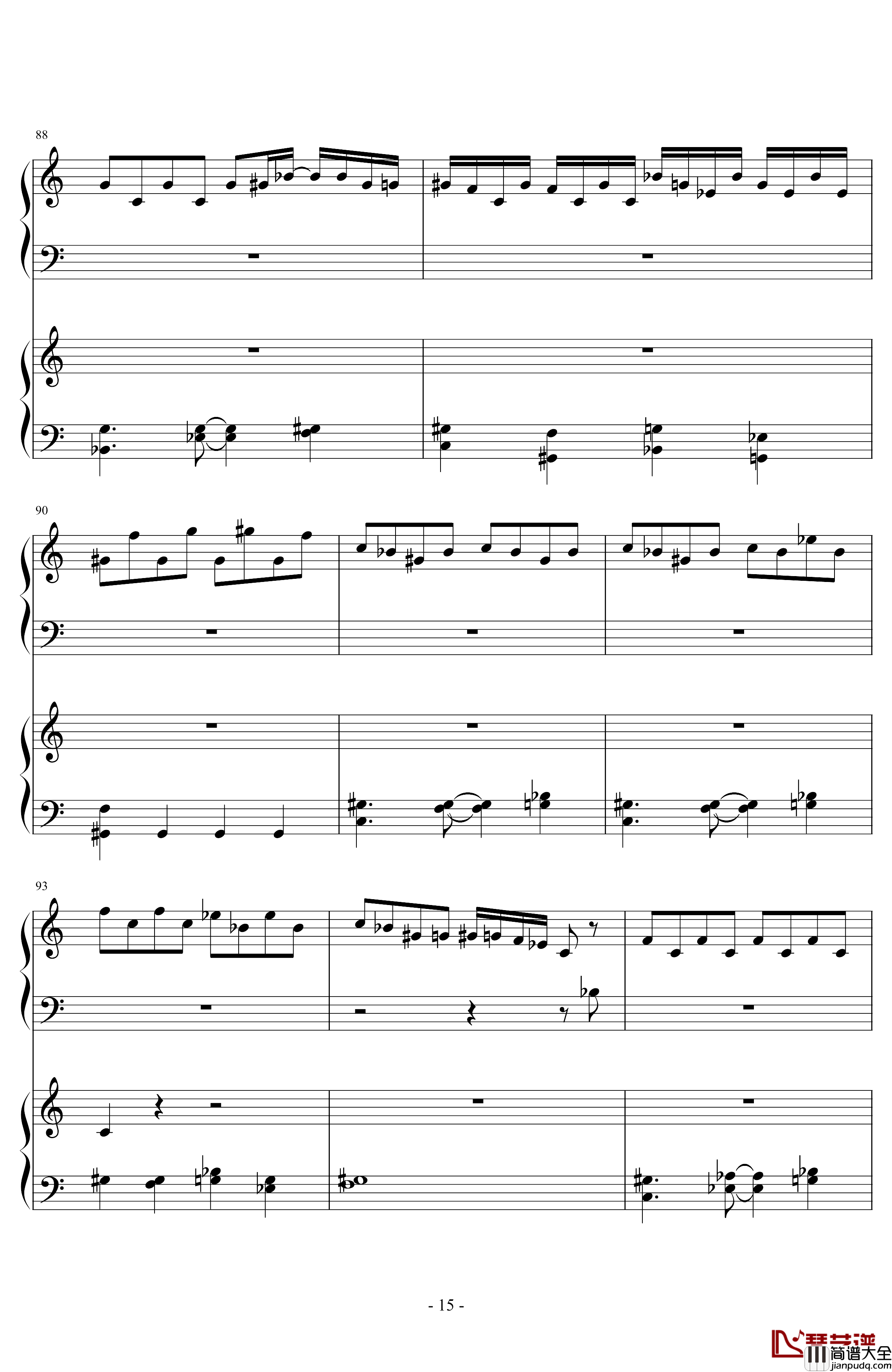 六年目的夜樱Memory_Of_Sakura钢琴谱_东方曲再编