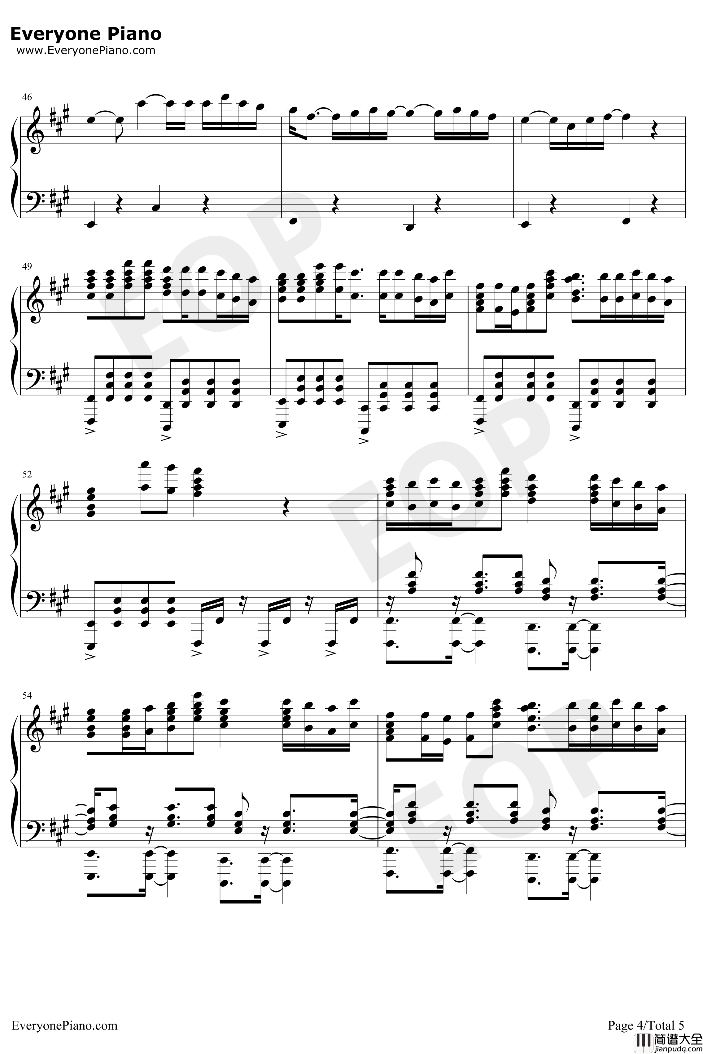 Lily钢琴谱_AlanWalkerK_391EmelieHollow