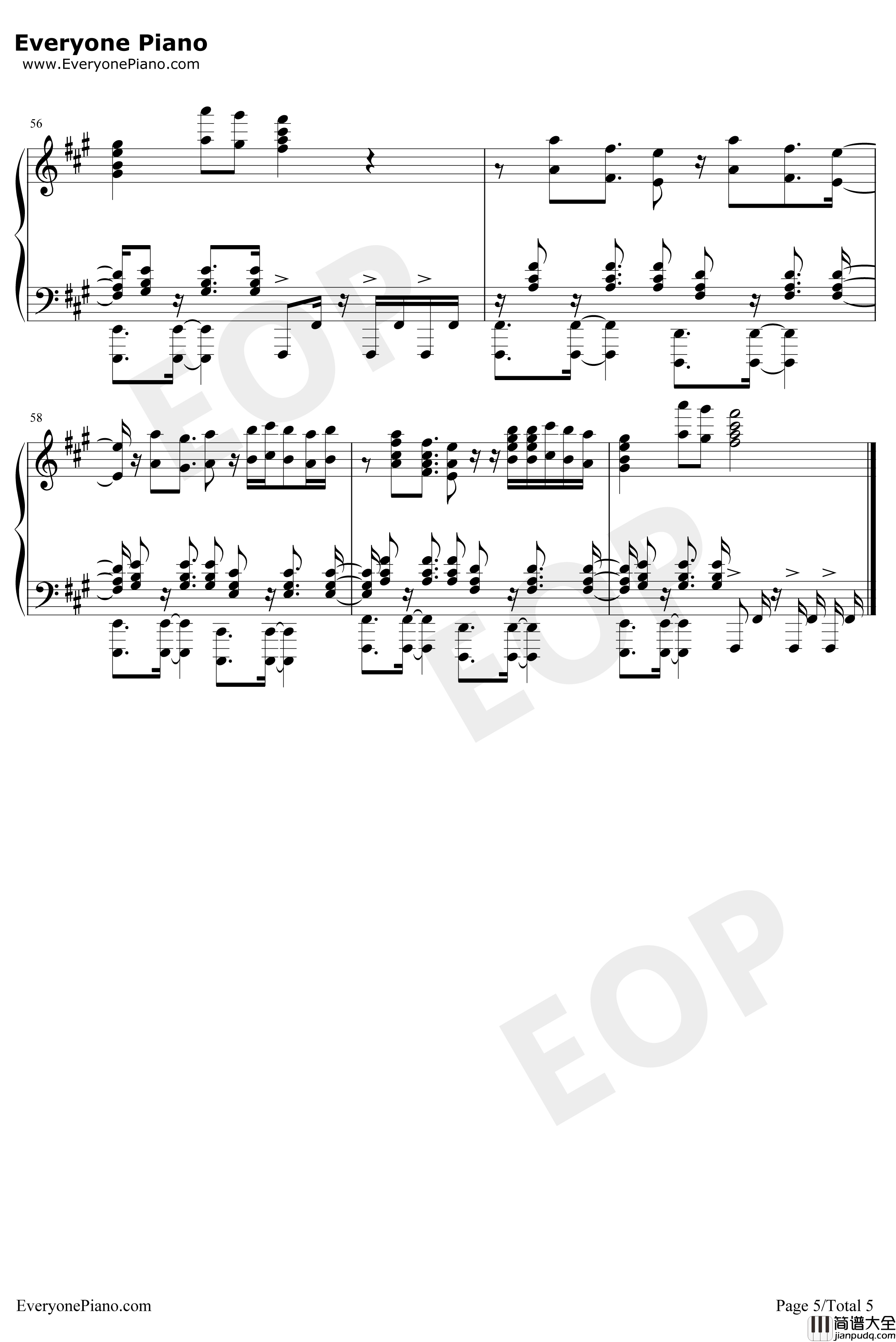 Lily钢琴谱_AlanWalkerK_391EmelieHollow