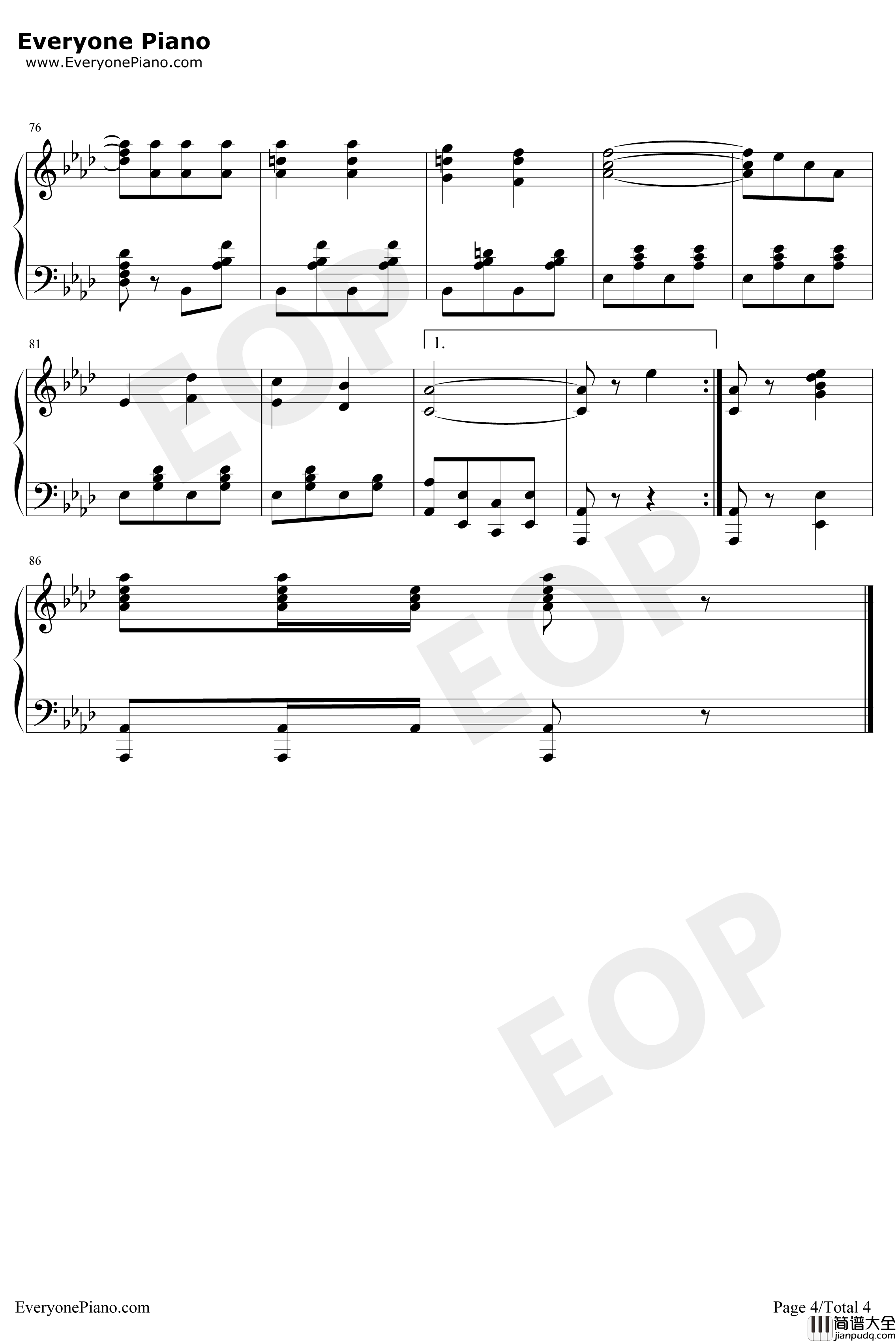 双头鹰进行曲钢琴谱_瓦格纳