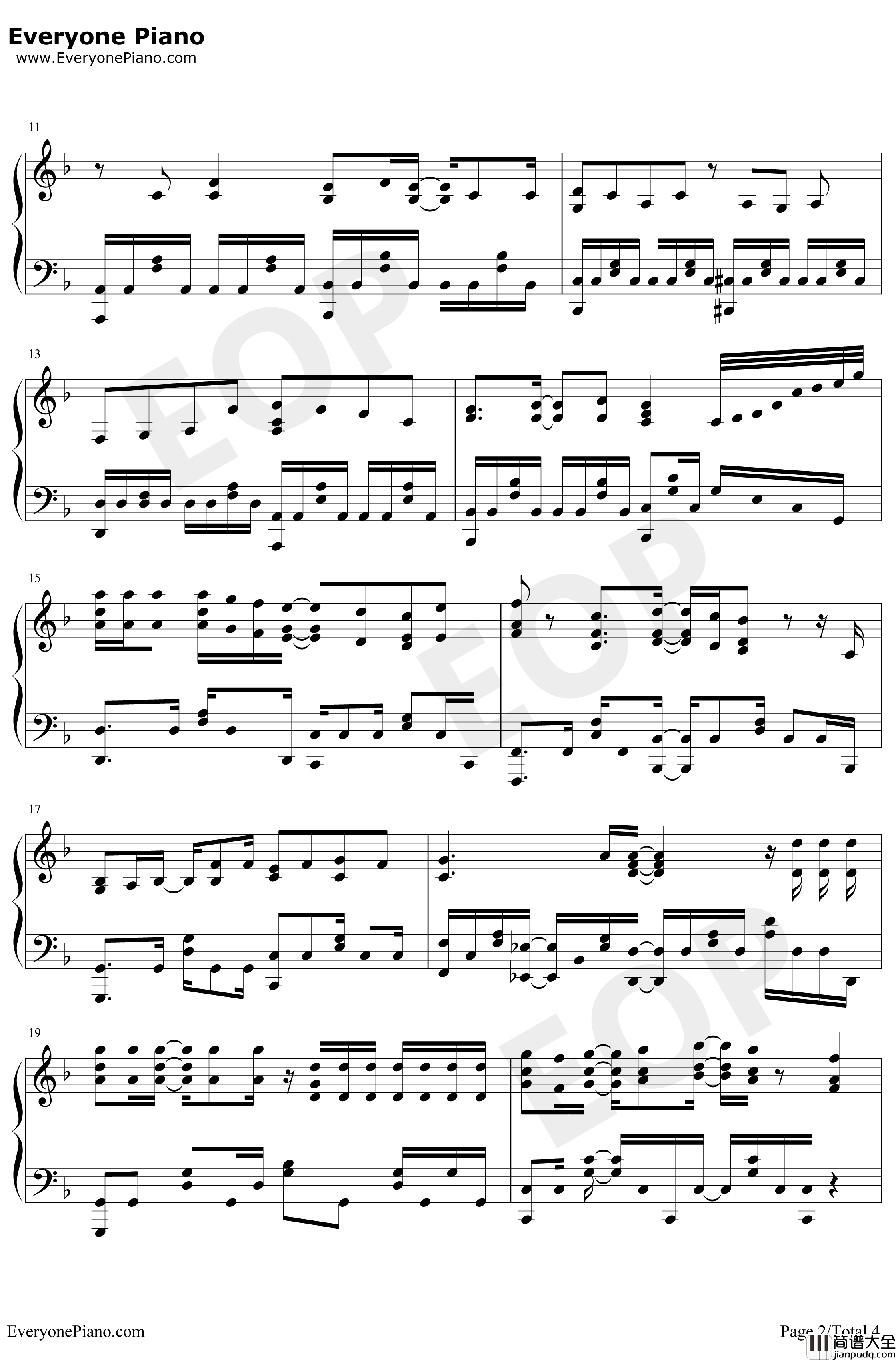 二人なら钢琴谱_BiSH_三次元女友REALGIRL第二季OP