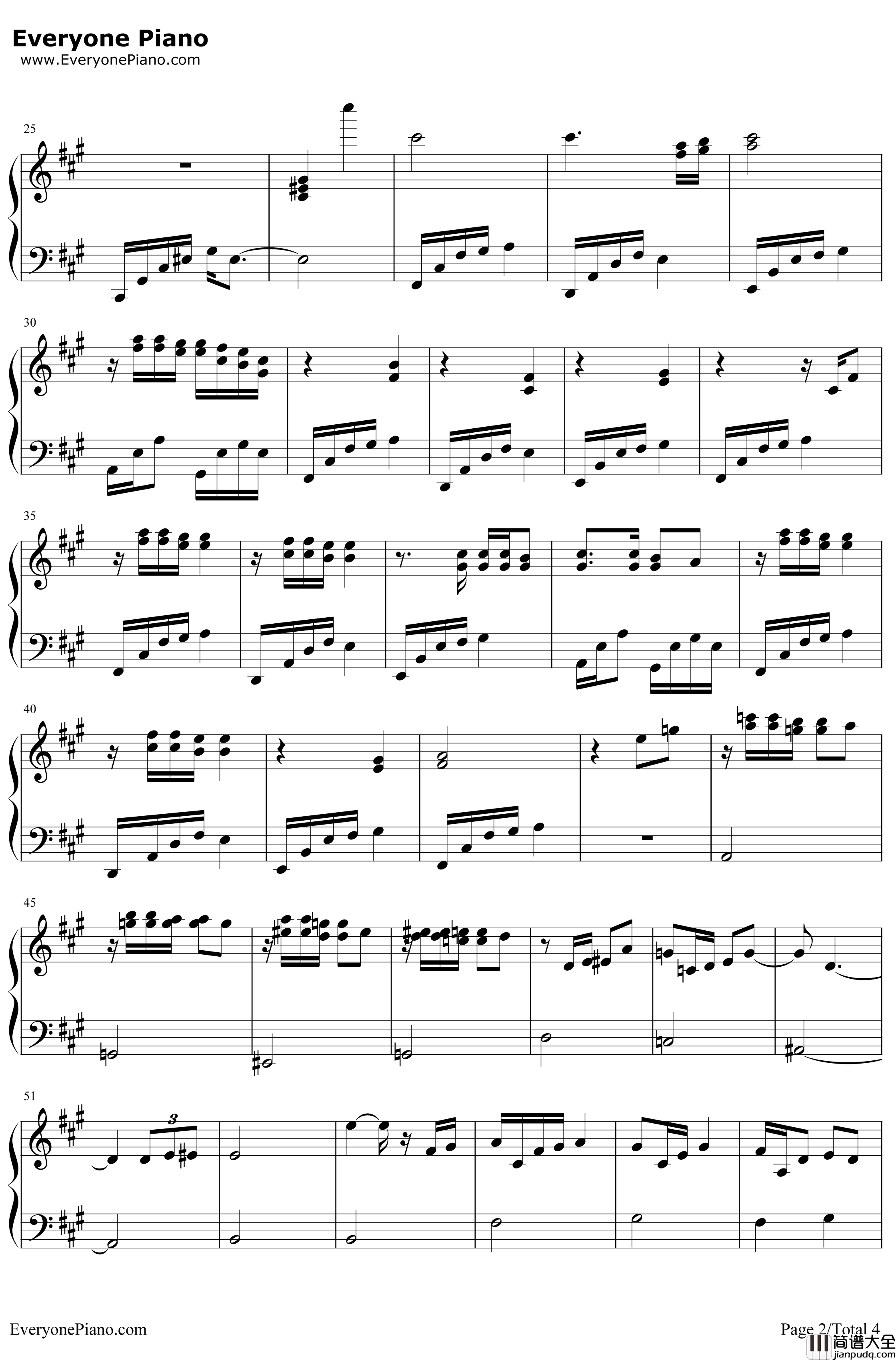 流恋钢琴谱_伴奏谱_吴奇隆/严艺丹