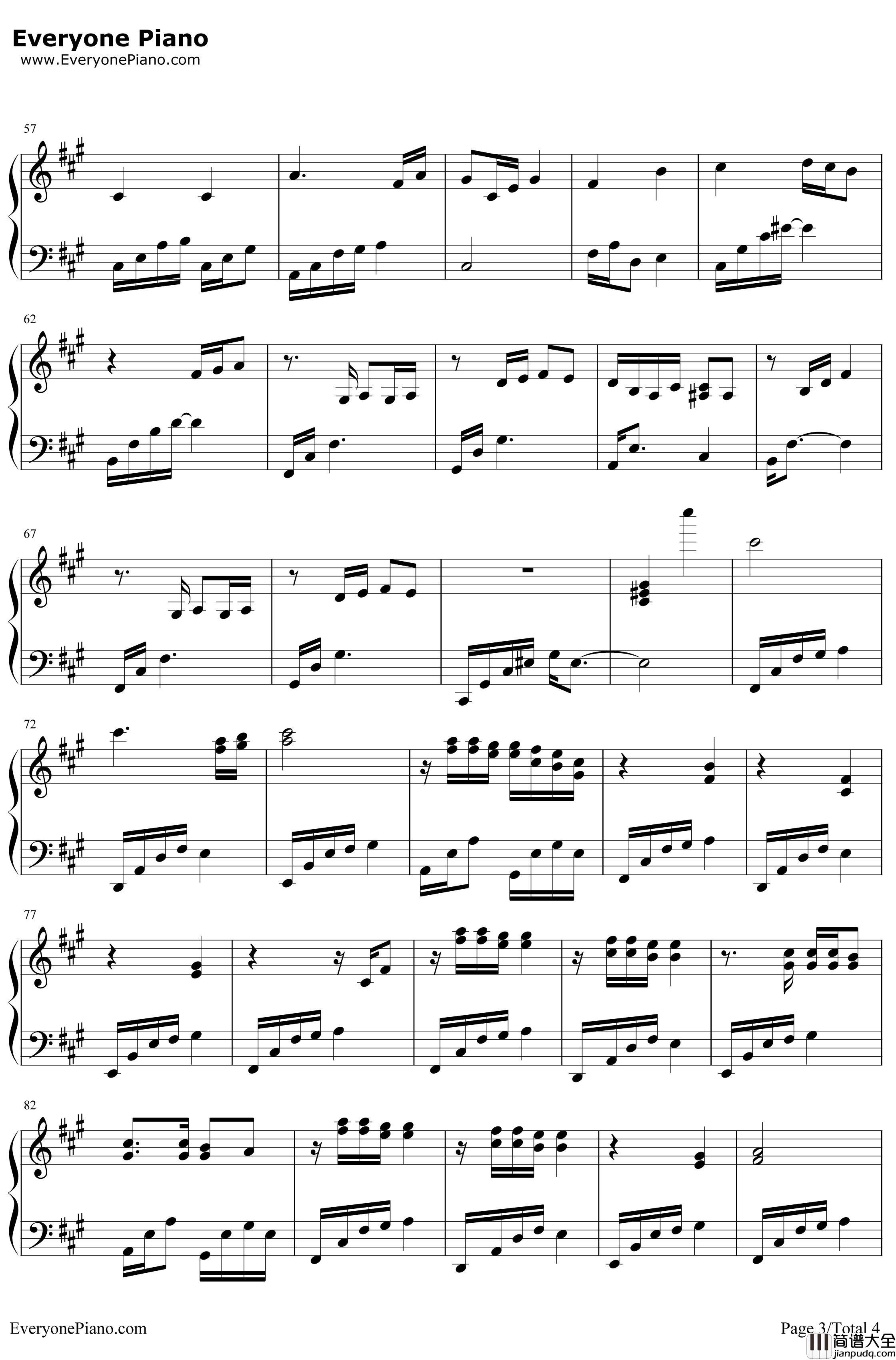 流恋钢琴谱_伴奏谱_吴奇隆/严艺丹