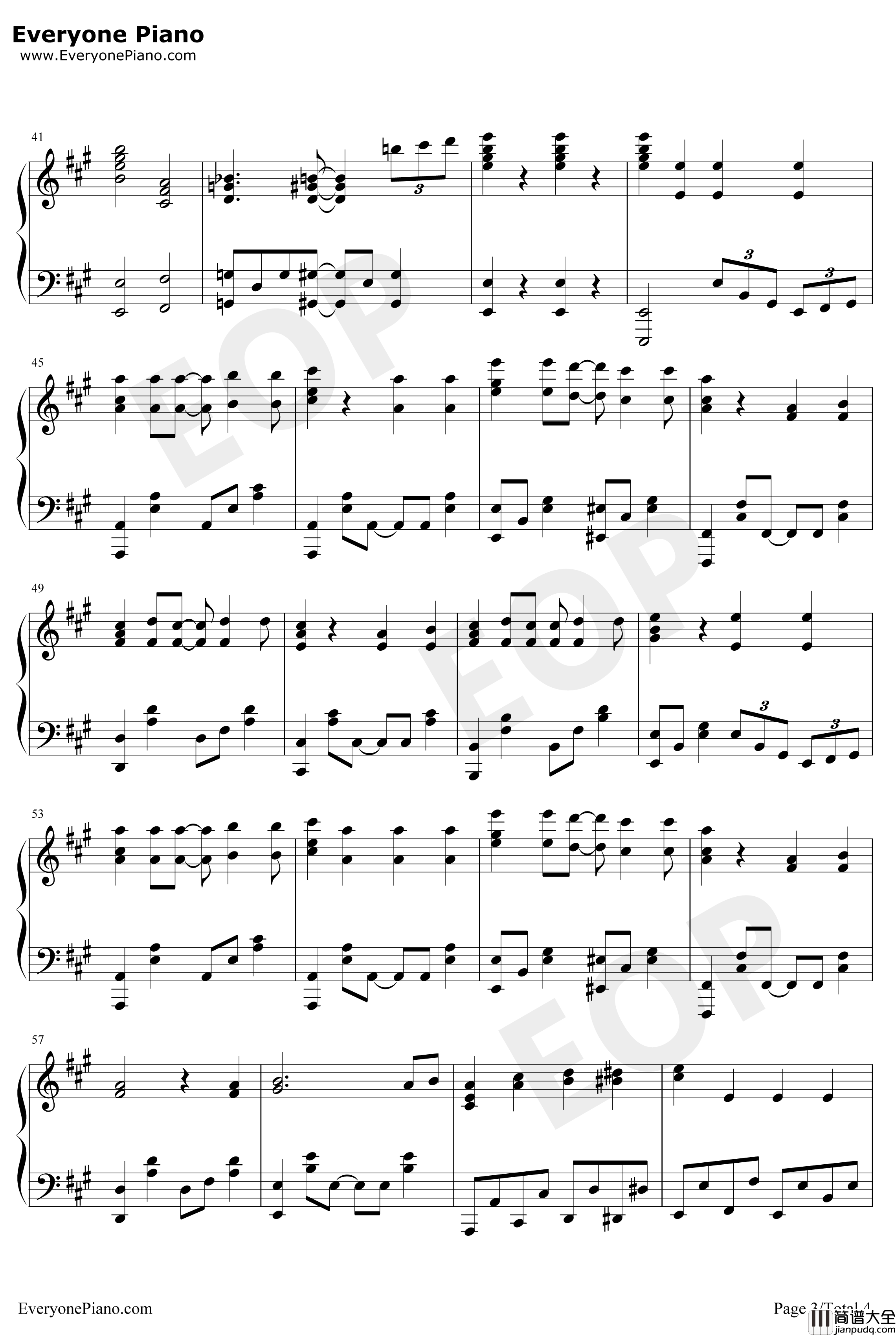 ハッピー・ハッピー・フレンズ钢琴谱_わたてん☆5_天使降临到了我的身边ED