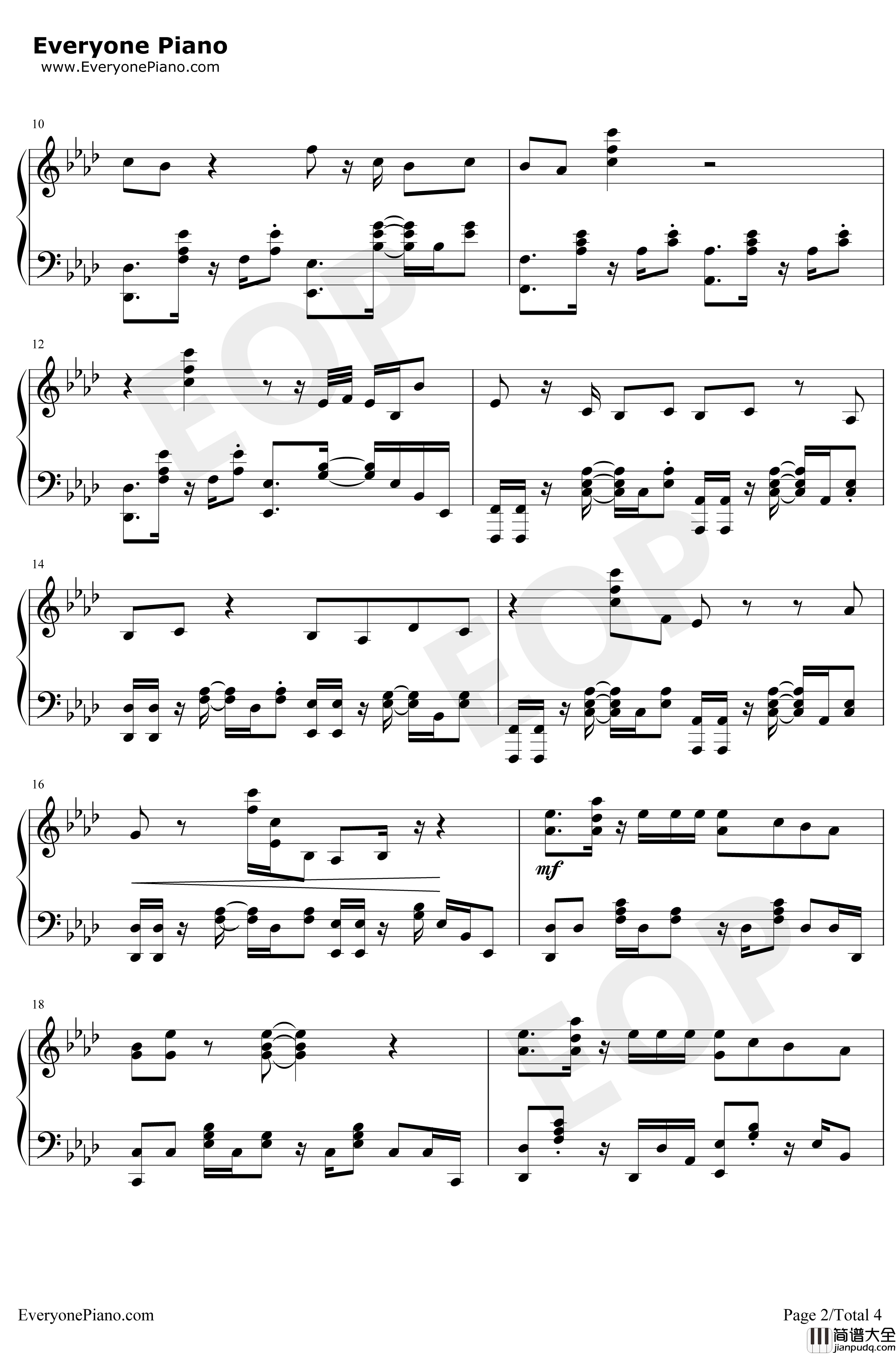 メモセピア钢琴谱_sajounohana_路人超能100第二季OP2