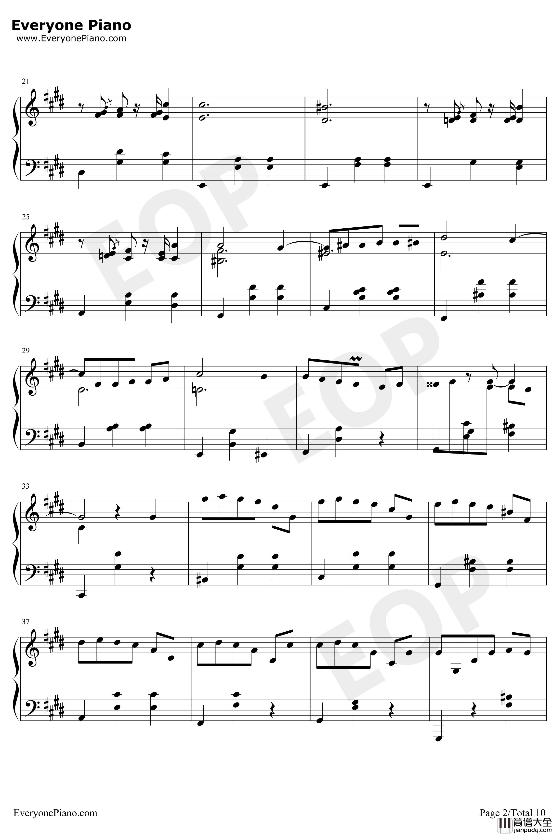 升C小调圆舞曲钢琴谱_肖邦