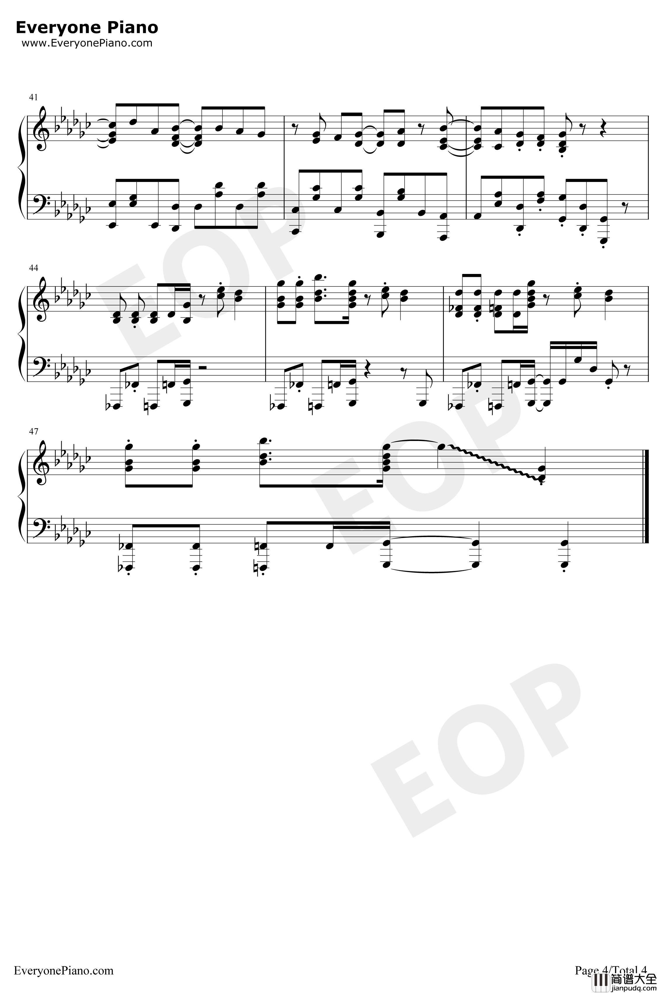 気ままな天使たち钢琴谱_わたてん☆5_天使降临到了我的身边OP