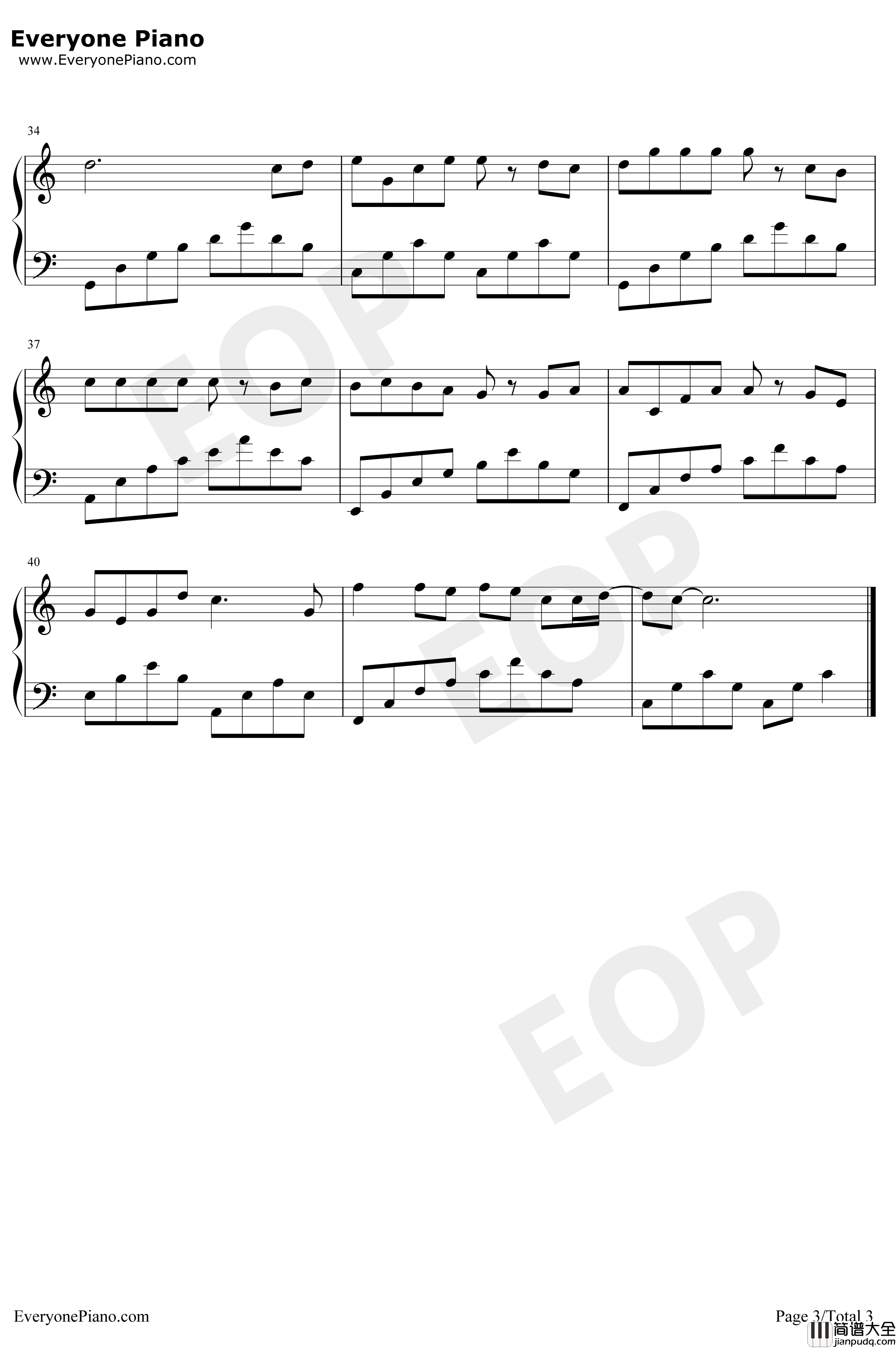 学猫叫钢琴谱_小潘潘小峰峰_C调_极简好听_我们一起学猫叫一起喵喵喵喵喵