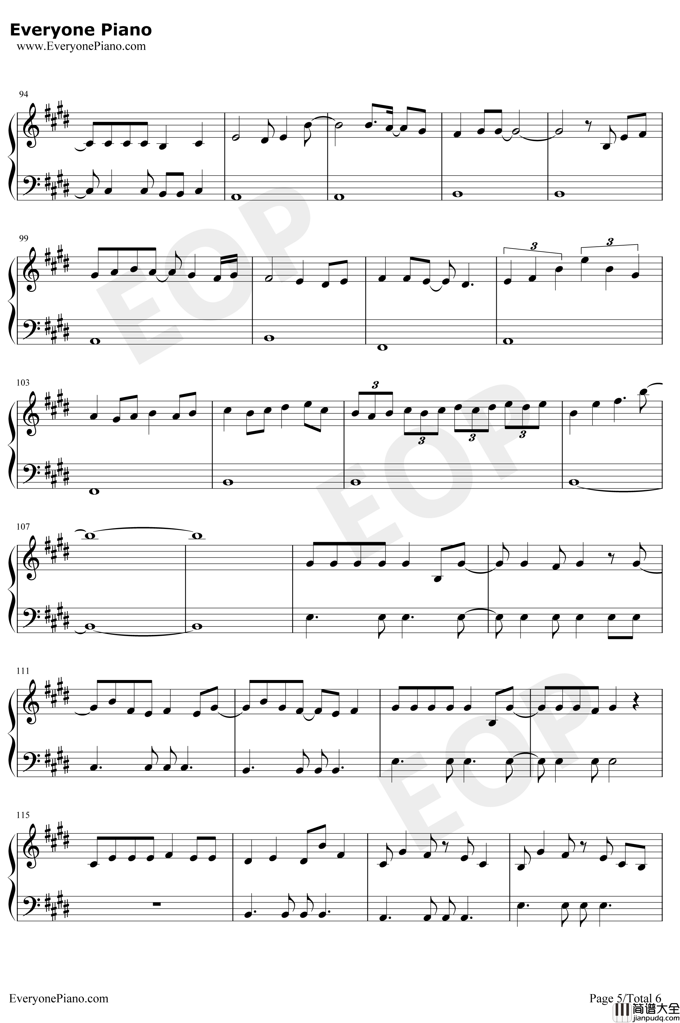 ガラスを割れ钢琴谱_欅坂46_打破玻璃