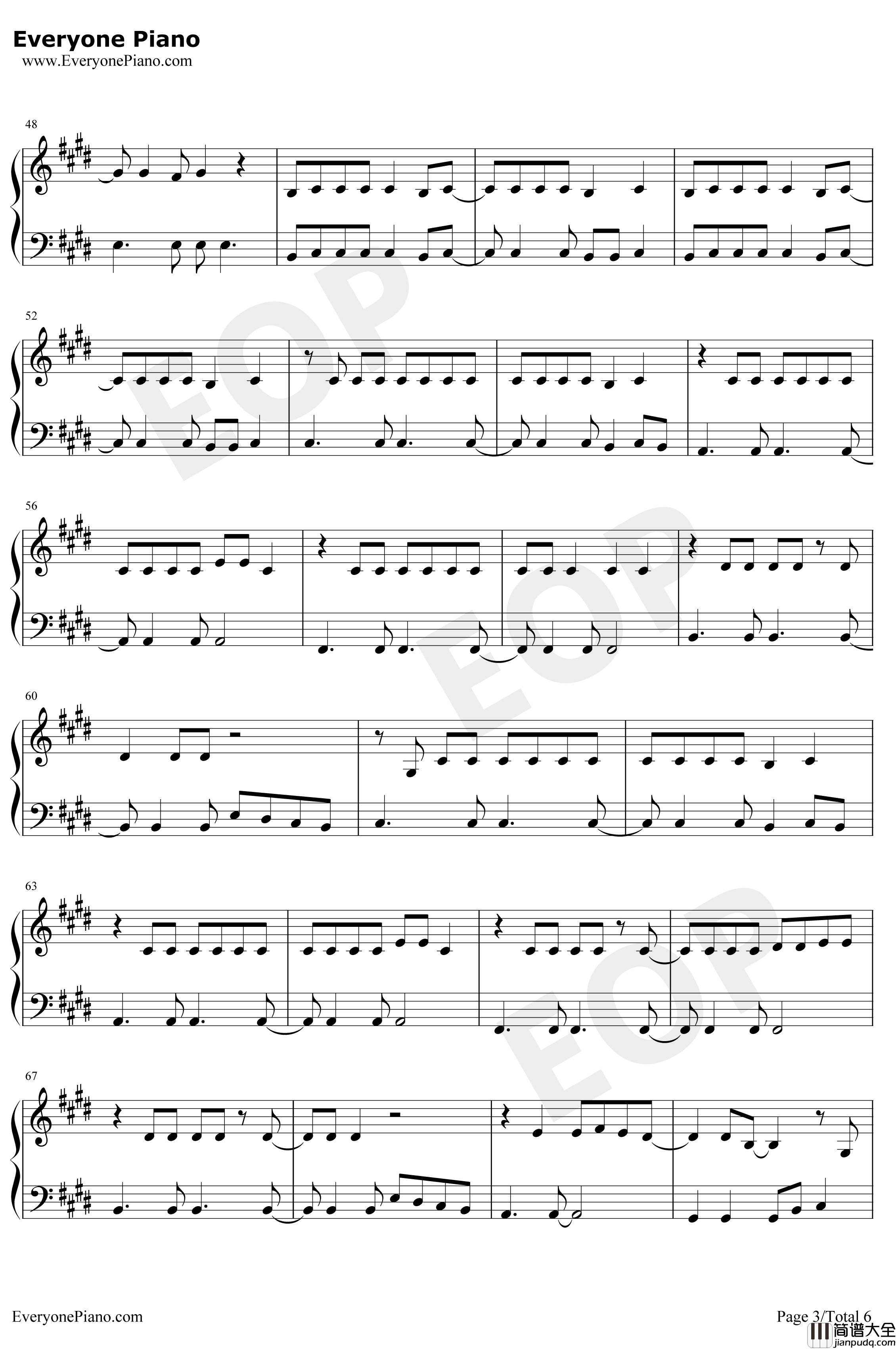 ガラスを割れ钢琴谱_欅坂46_打破玻璃