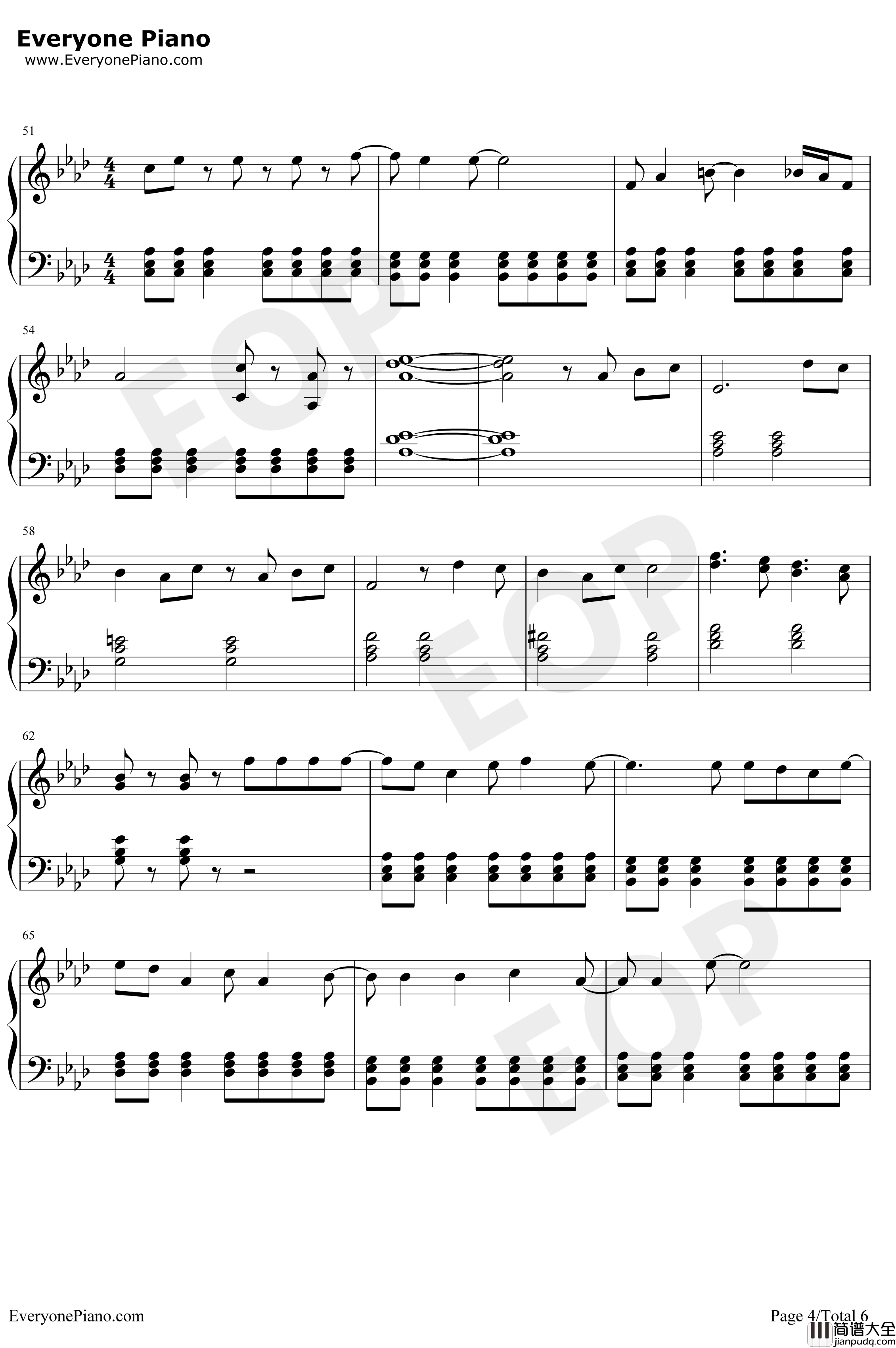 Hooked_on_aFeeling钢琴谱_BlueSwede_银河护卫队OST