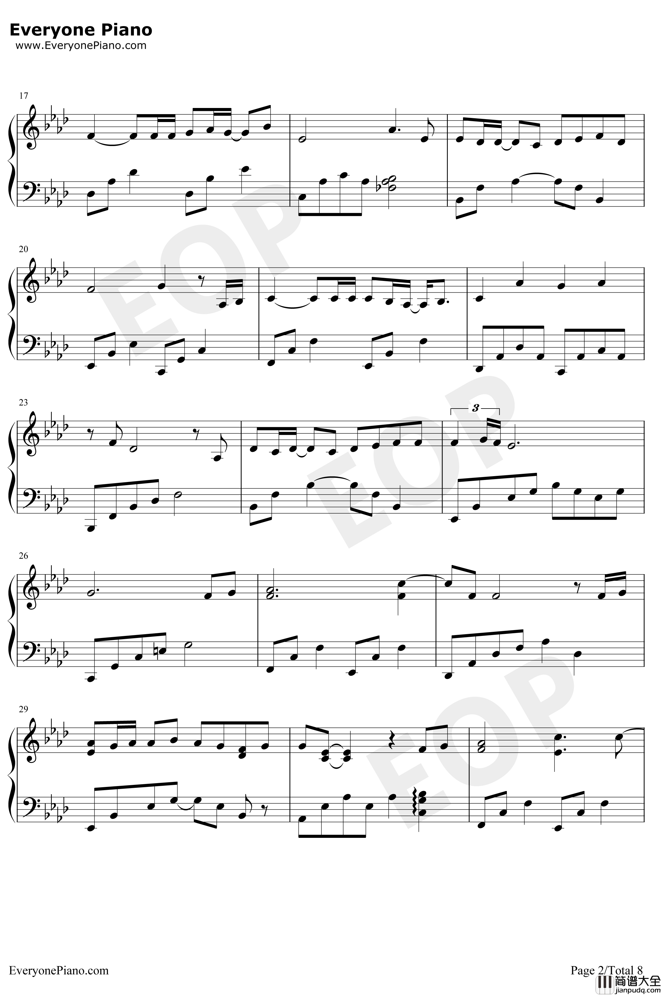 Moonlight_Destiny钢琴谱_りすこ、わかfromSTAR☆ANIS_月光下的命运_偶像活动OST