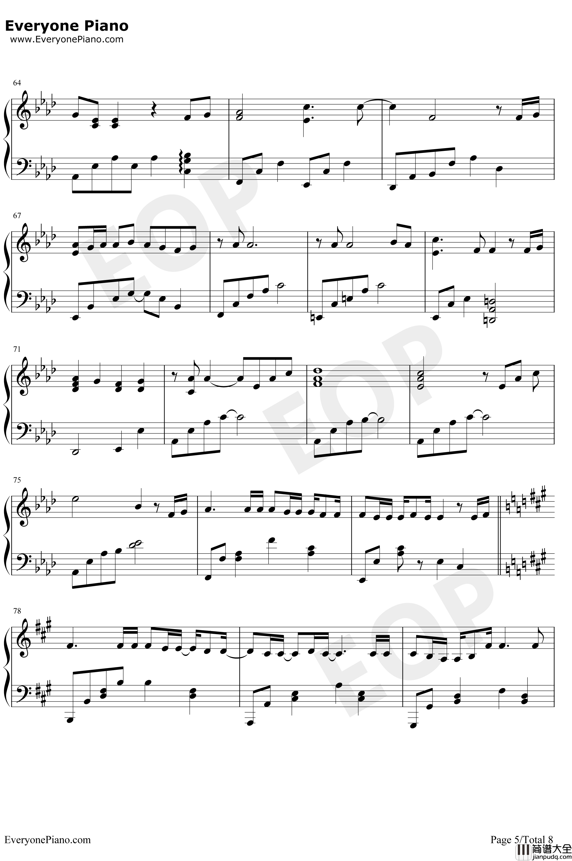 Moonlight_Destiny钢琴谱_りすこ、わかfromSTAR☆ANIS_月光下的命运_偶像活动OST