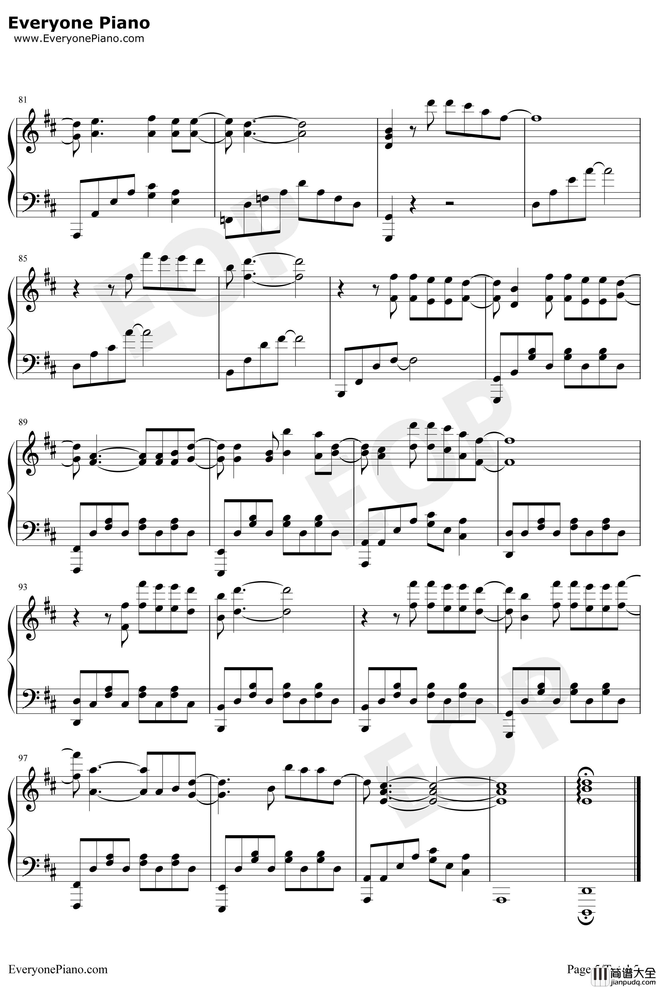 违背的青春钢琴谱_薛之谦_致不易青年主题曲