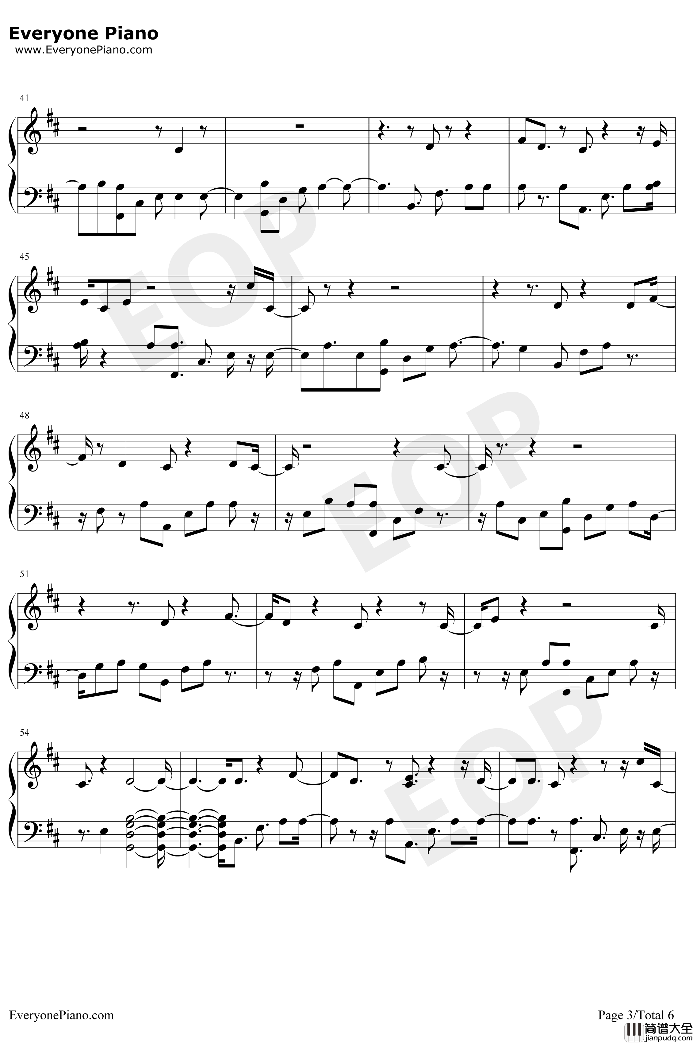 Solo钢琴谱_CleanBandit