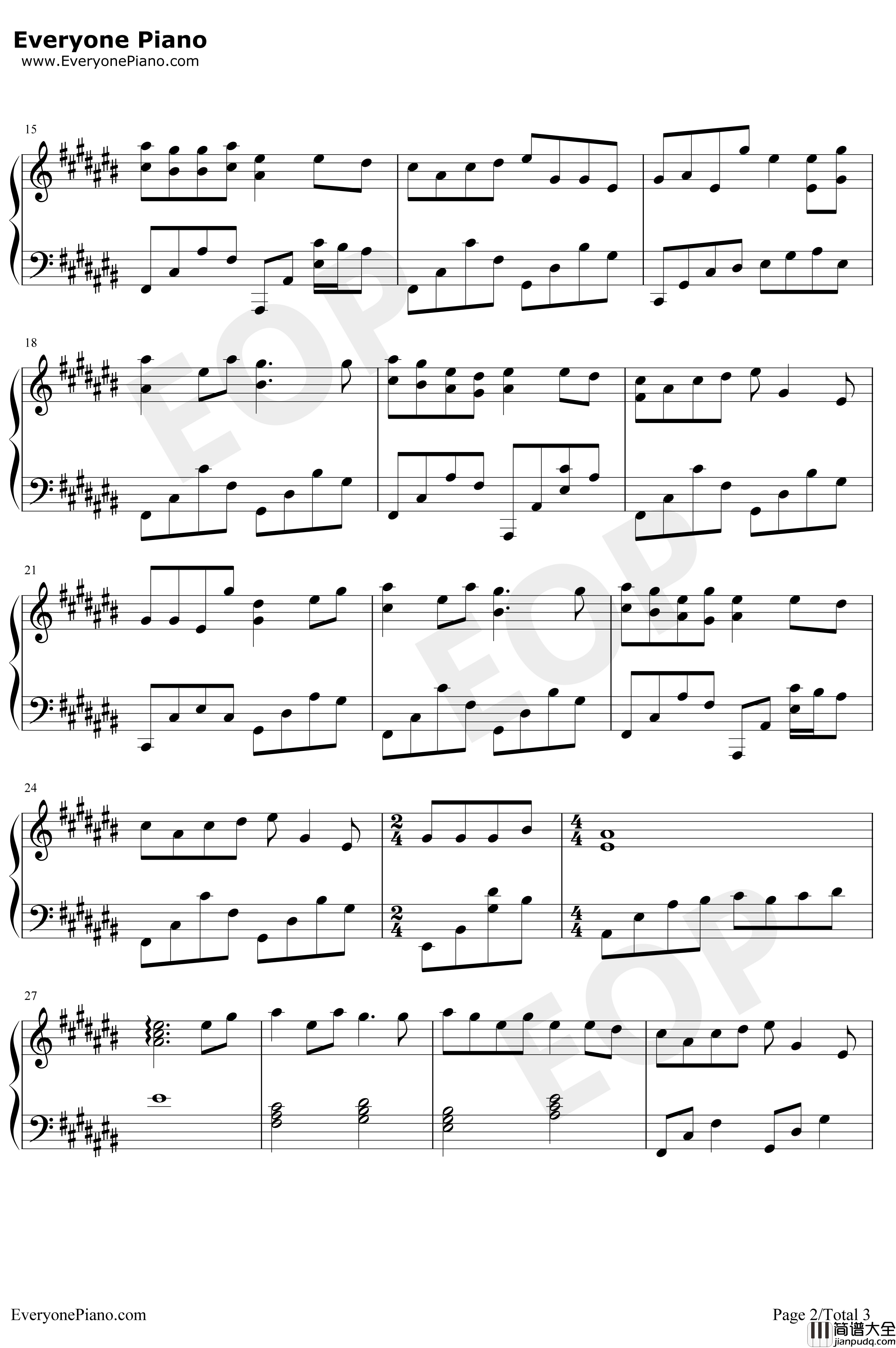 盗将行钢琴谱_花粥马雨阳_简单版_枕风宿雪多年我与虎谋早餐