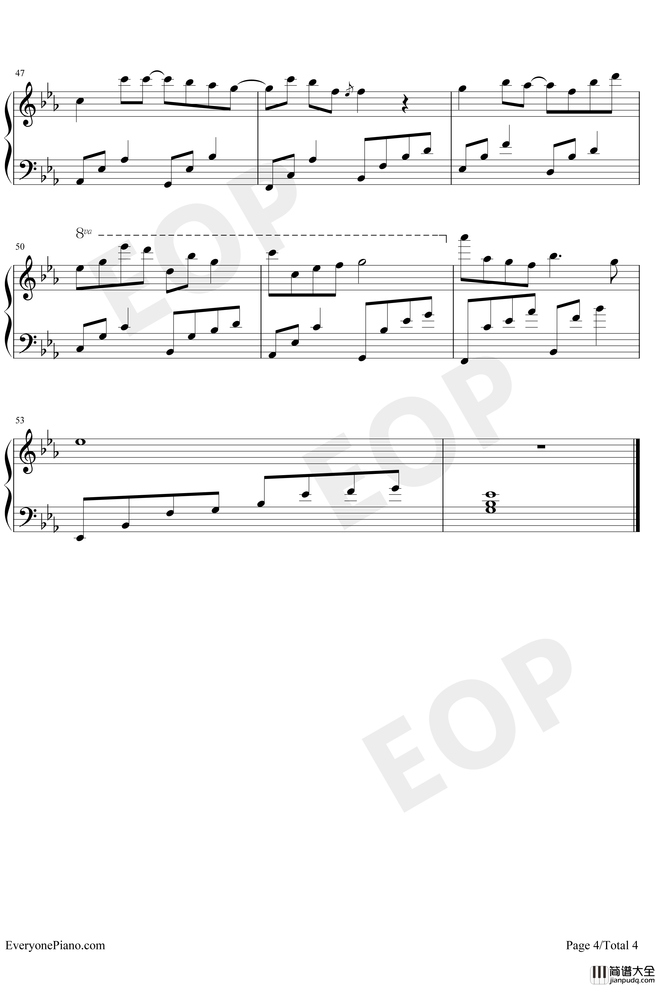 The_World_Is_Asleep钢琴谱_IsotlanD_完美版