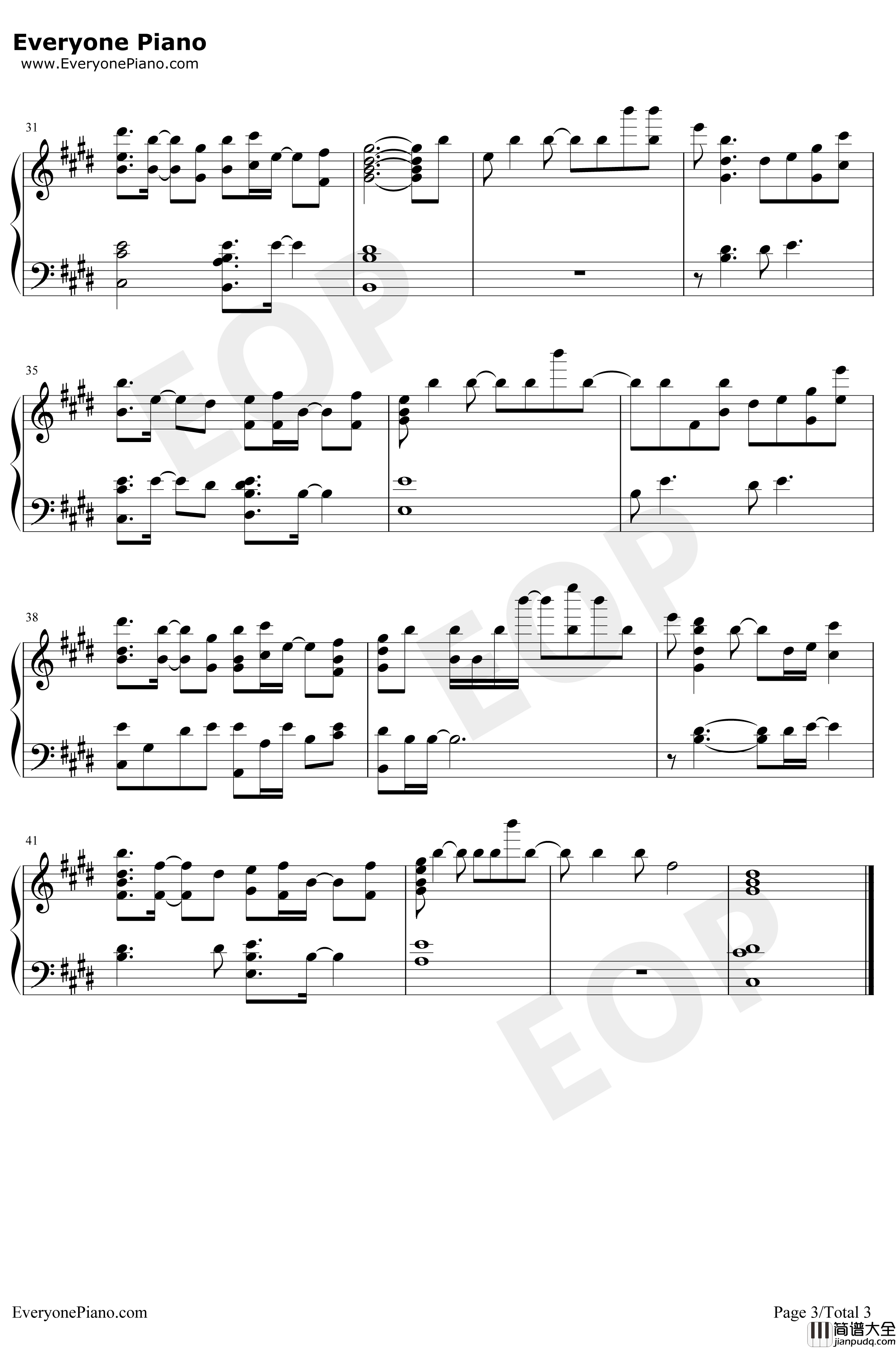 手つかずの感情钢琴谱_中山真斗_好听版