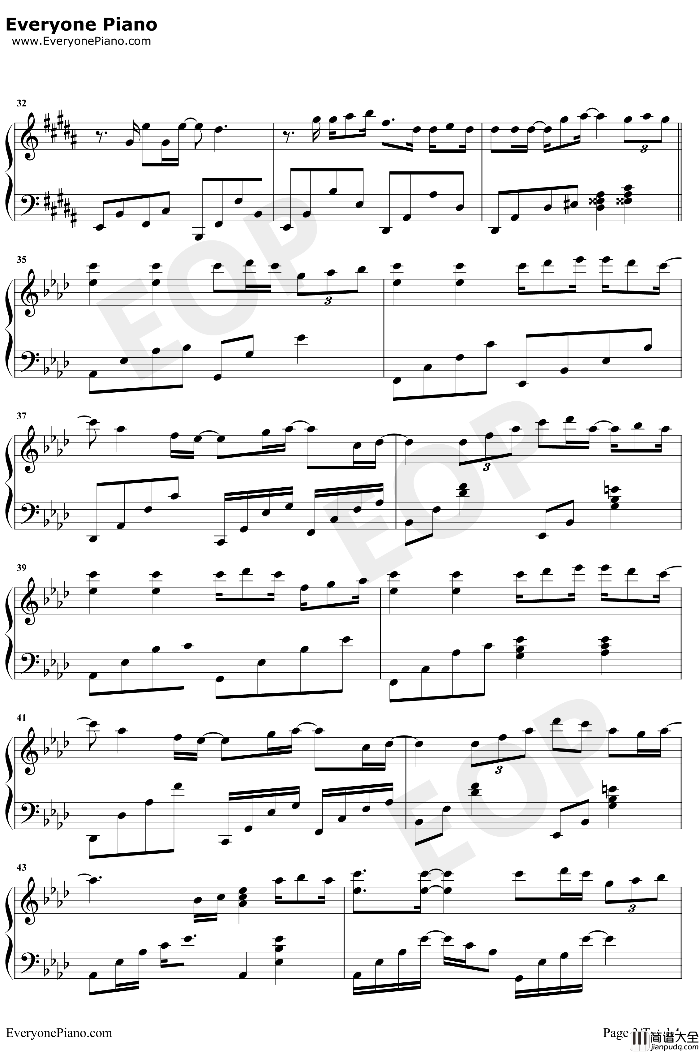 等得起钢琴谱_叶炫清_炮灰攻略主题曲