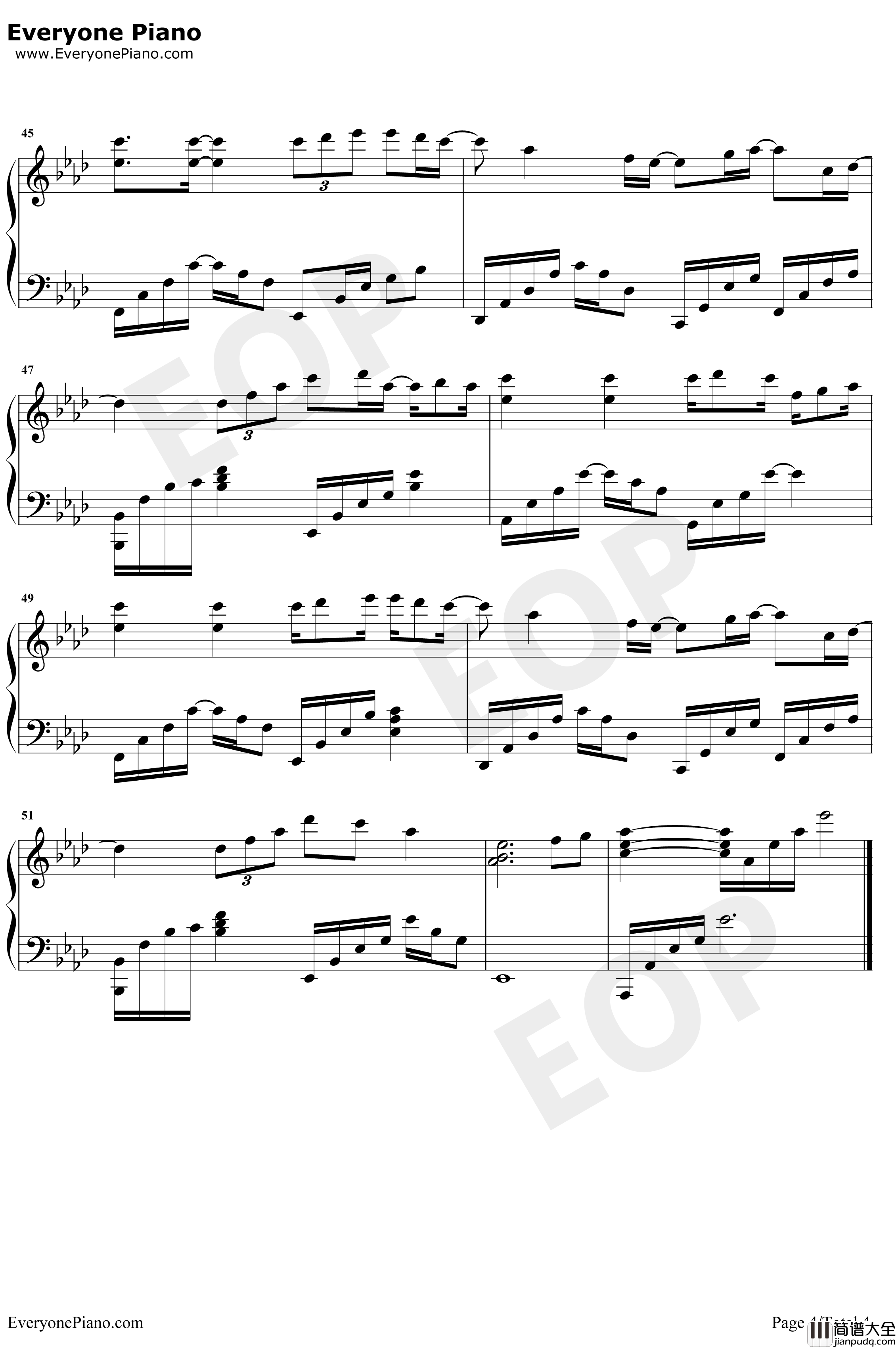 等得起钢琴谱_叶炫清_炮灰攻略主题曲