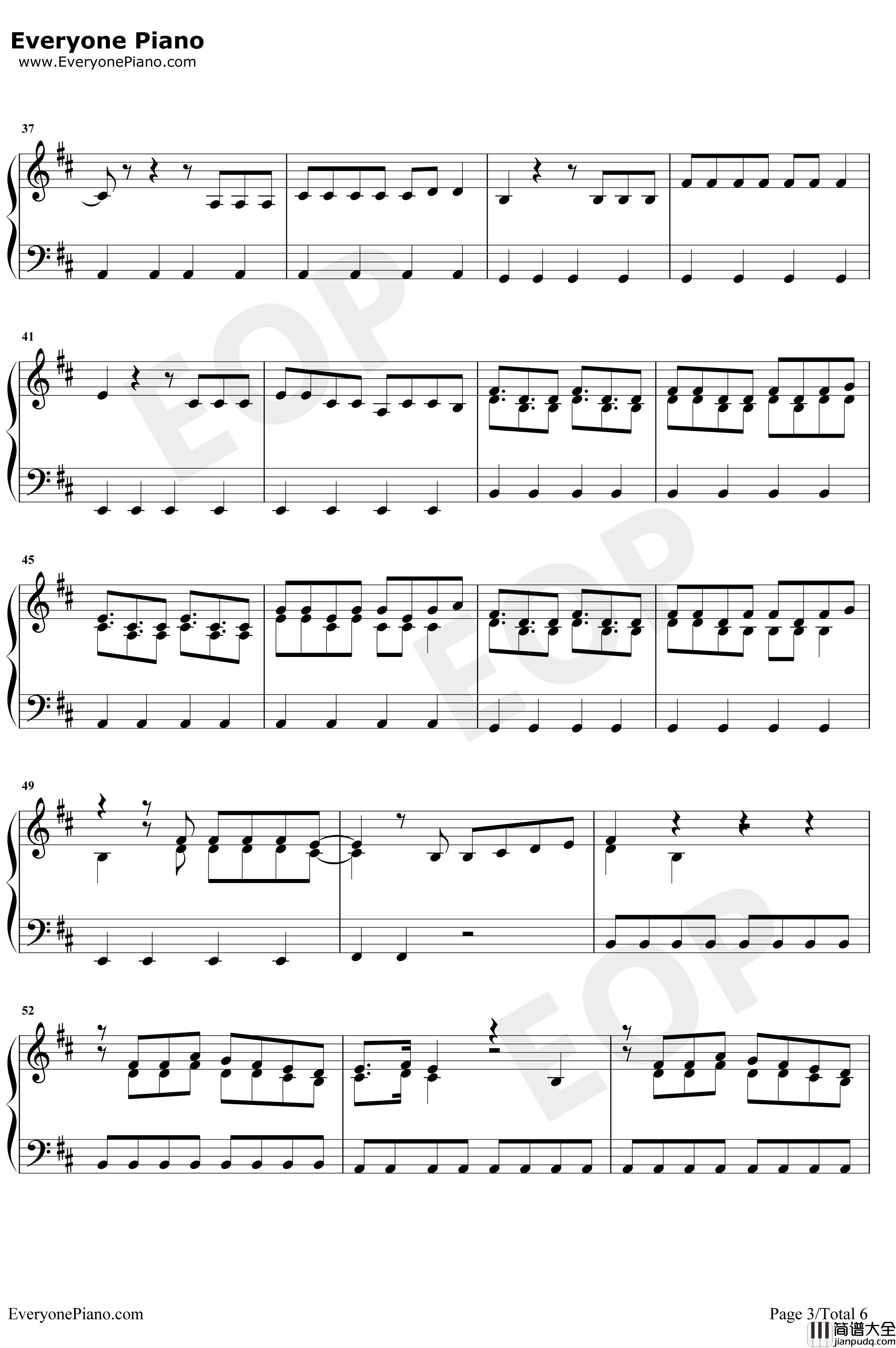 Breathe钢琴谱_JaxJones