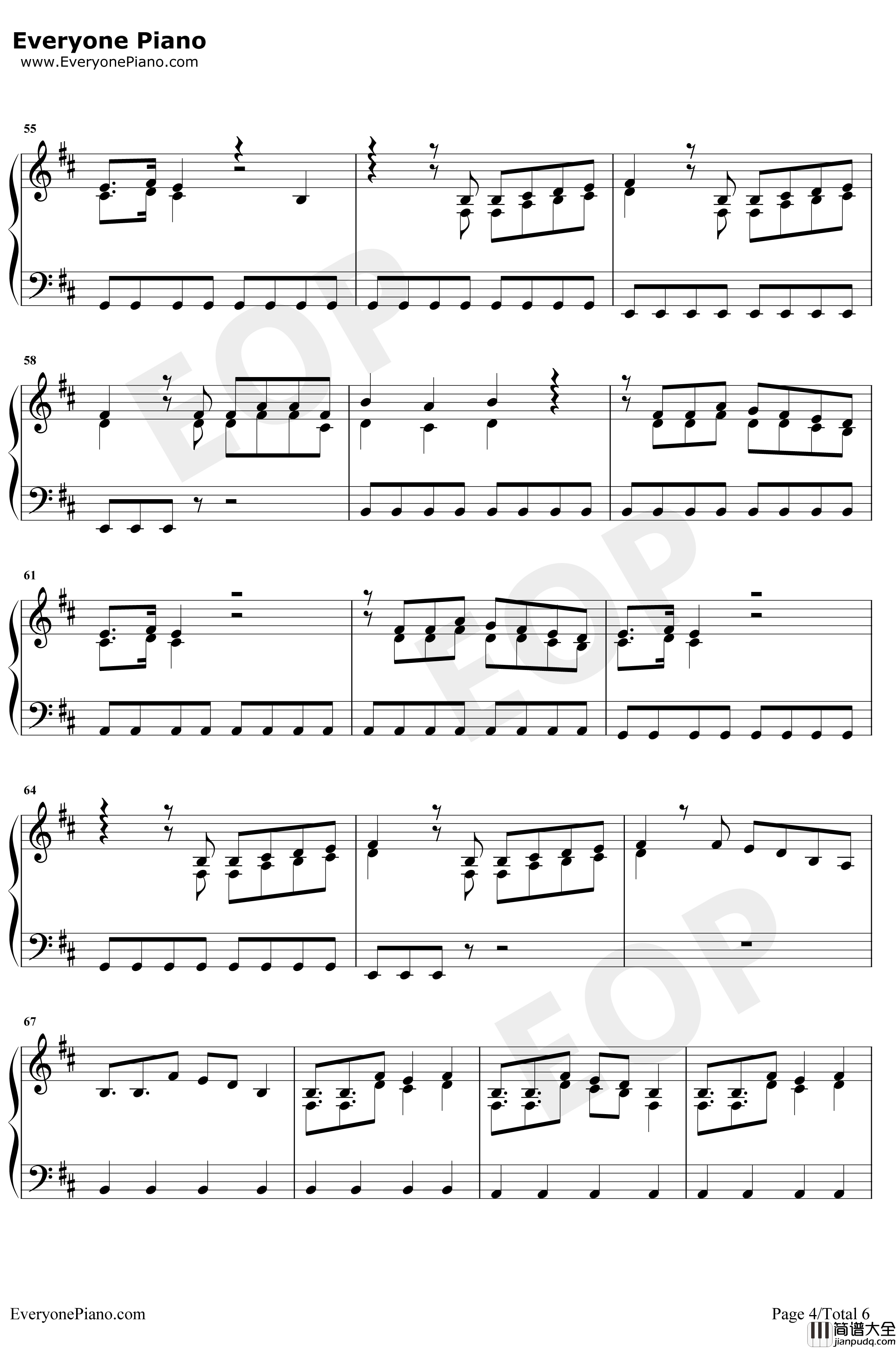 Breathe钢琴谱_JaxJones