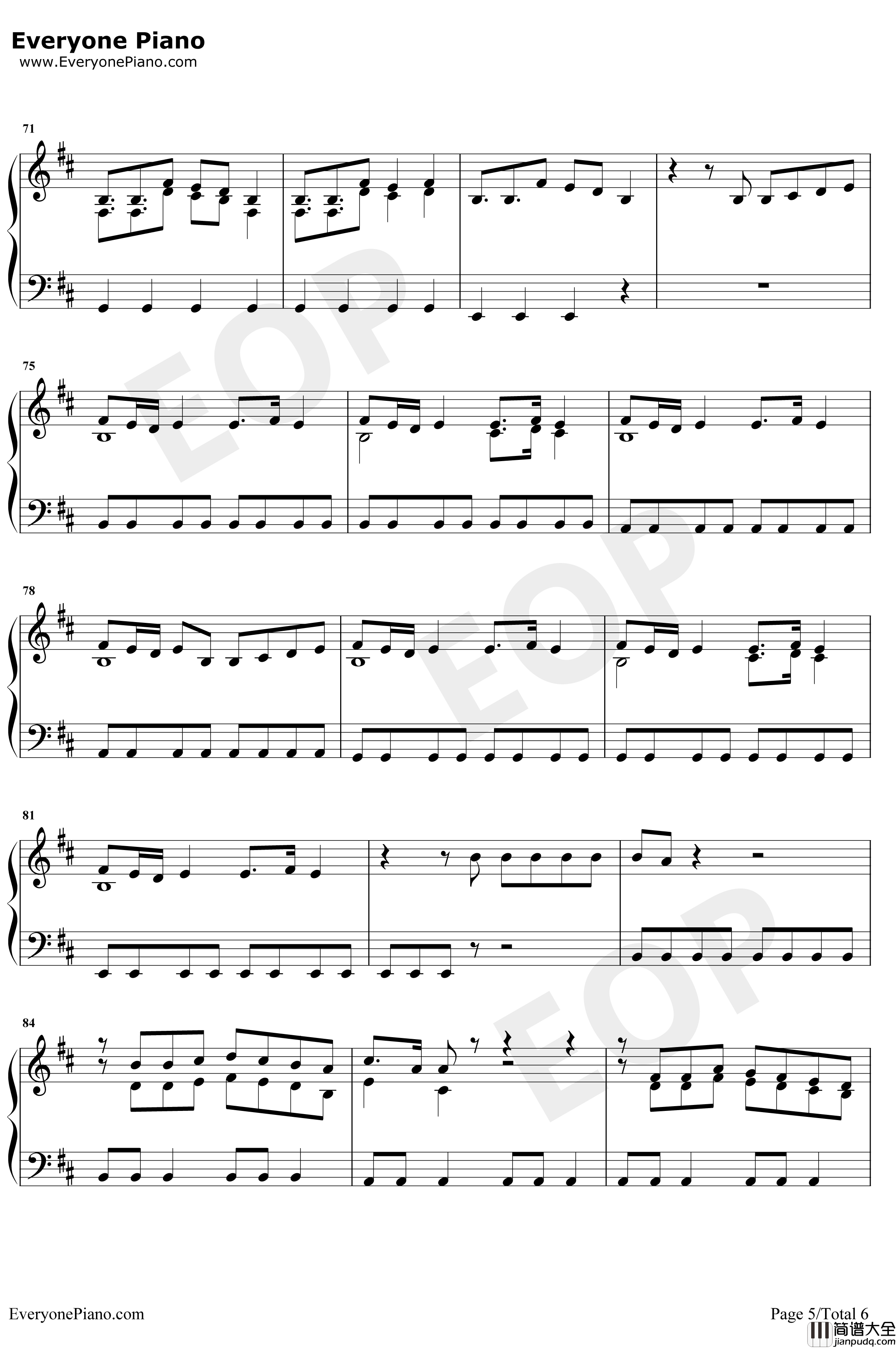 Breathe钢琴谱_JaxJones