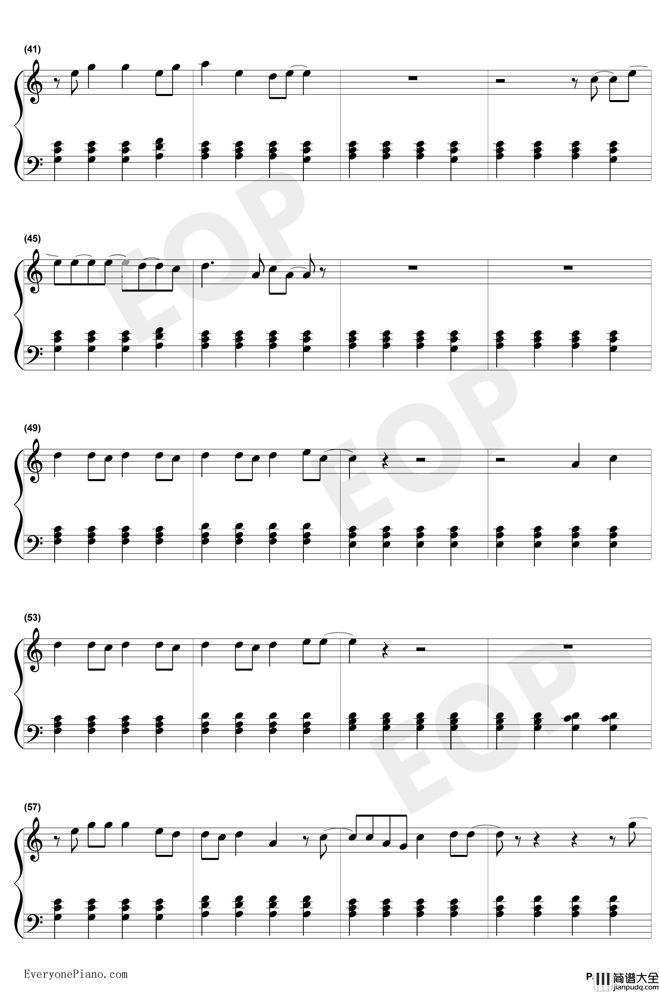 Stay钢琴谱_RihannaMikkyEkko