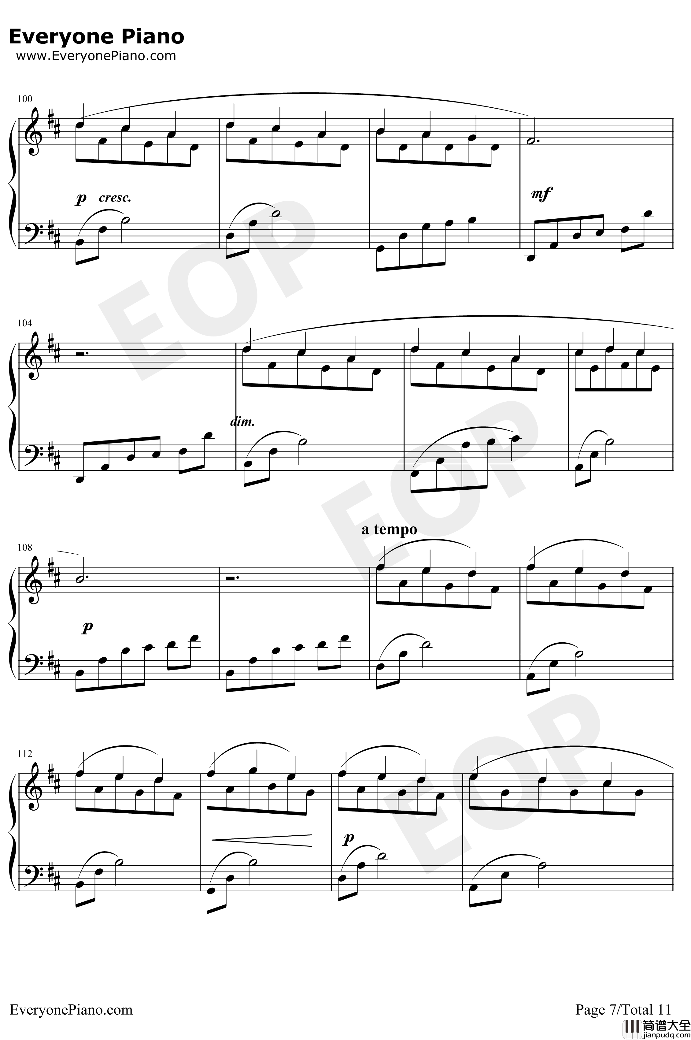 Le_Onde钢琴谱_LudovicoEinaudi