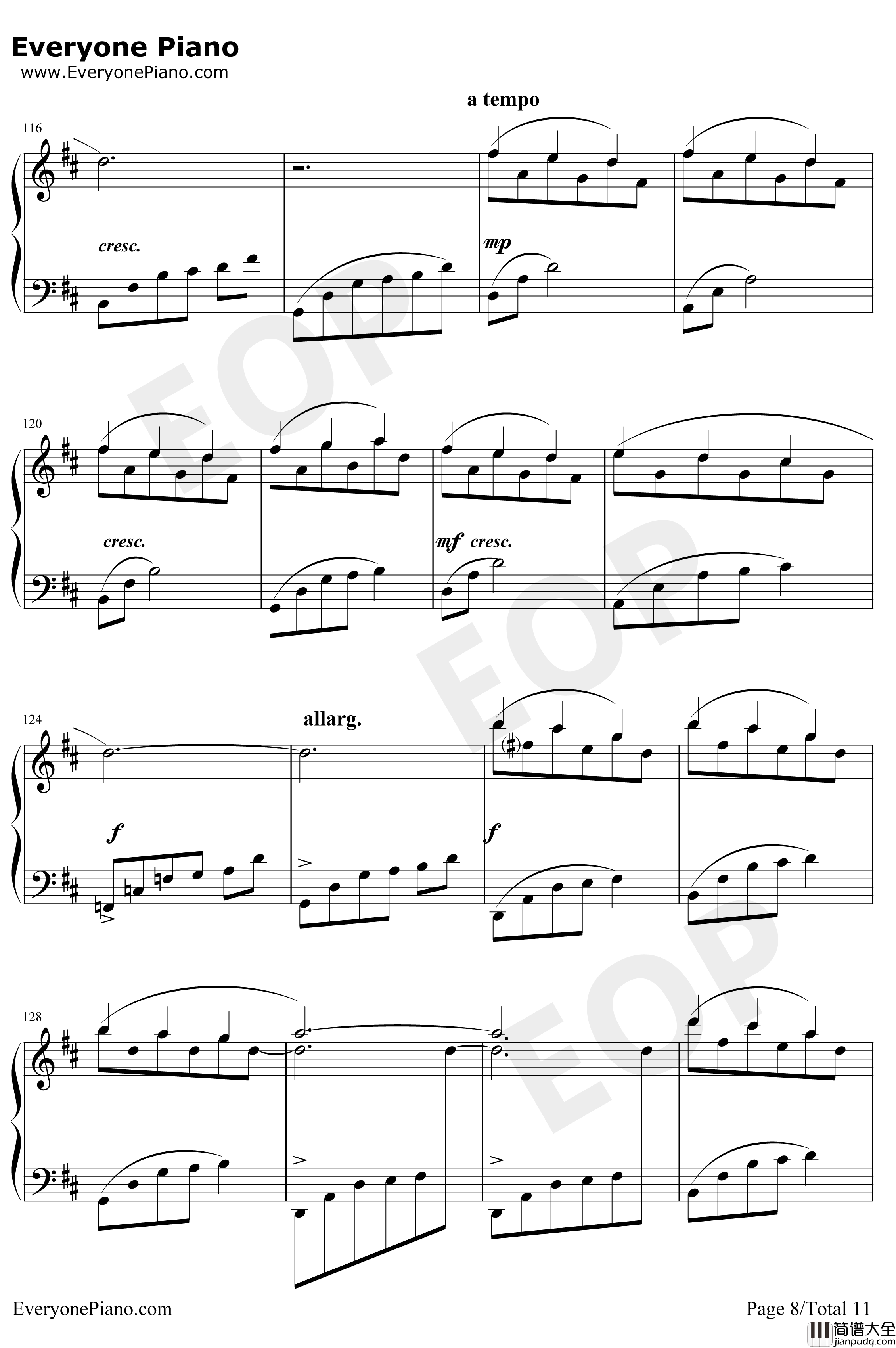 Le_Onde钢琴谱_LudovicoEinaudi