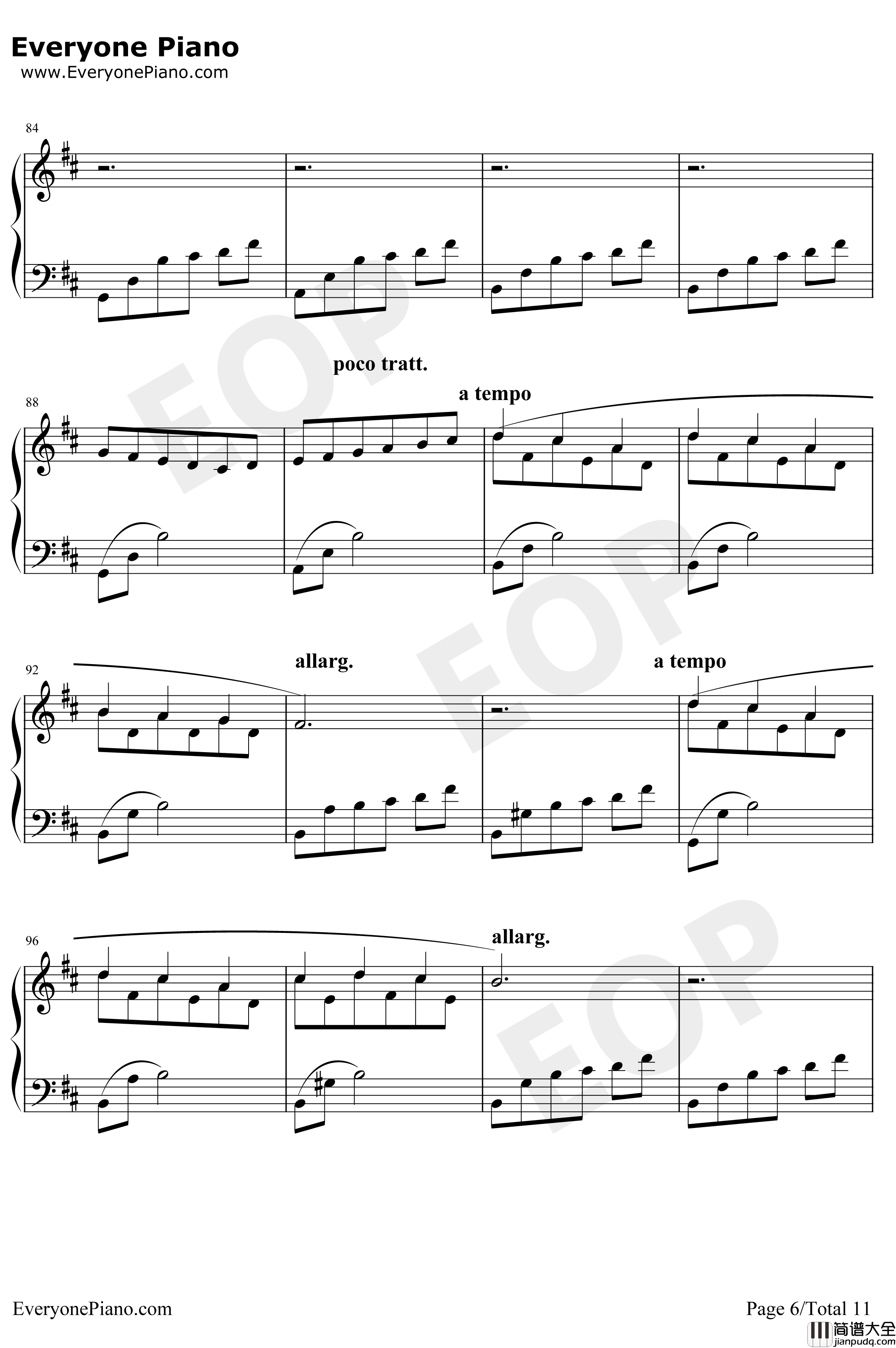 Le_Onde钢琴谱_LudovicoEinaudi