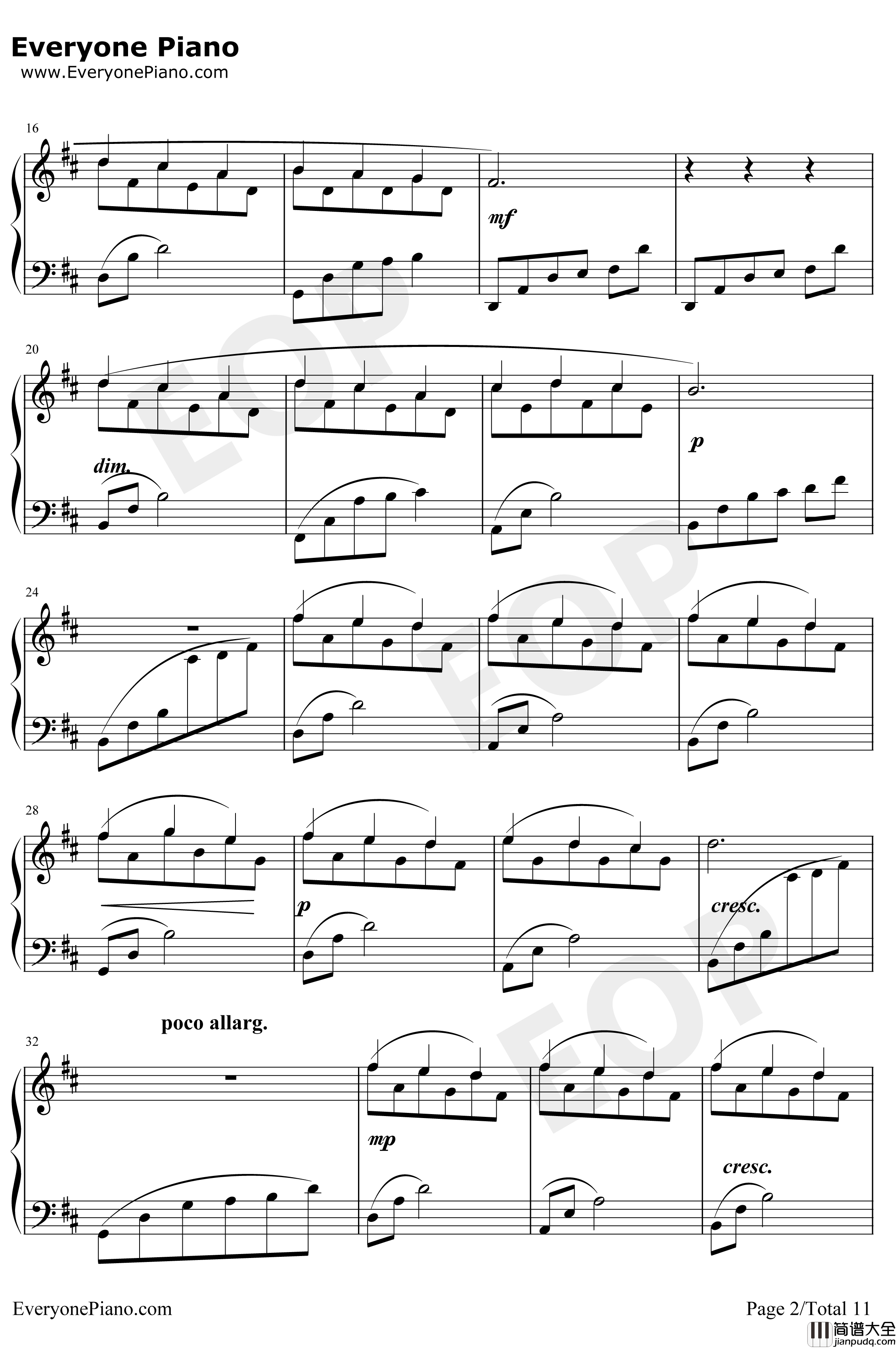 Le_Onde钢琴谱_LudovicoEinaudi