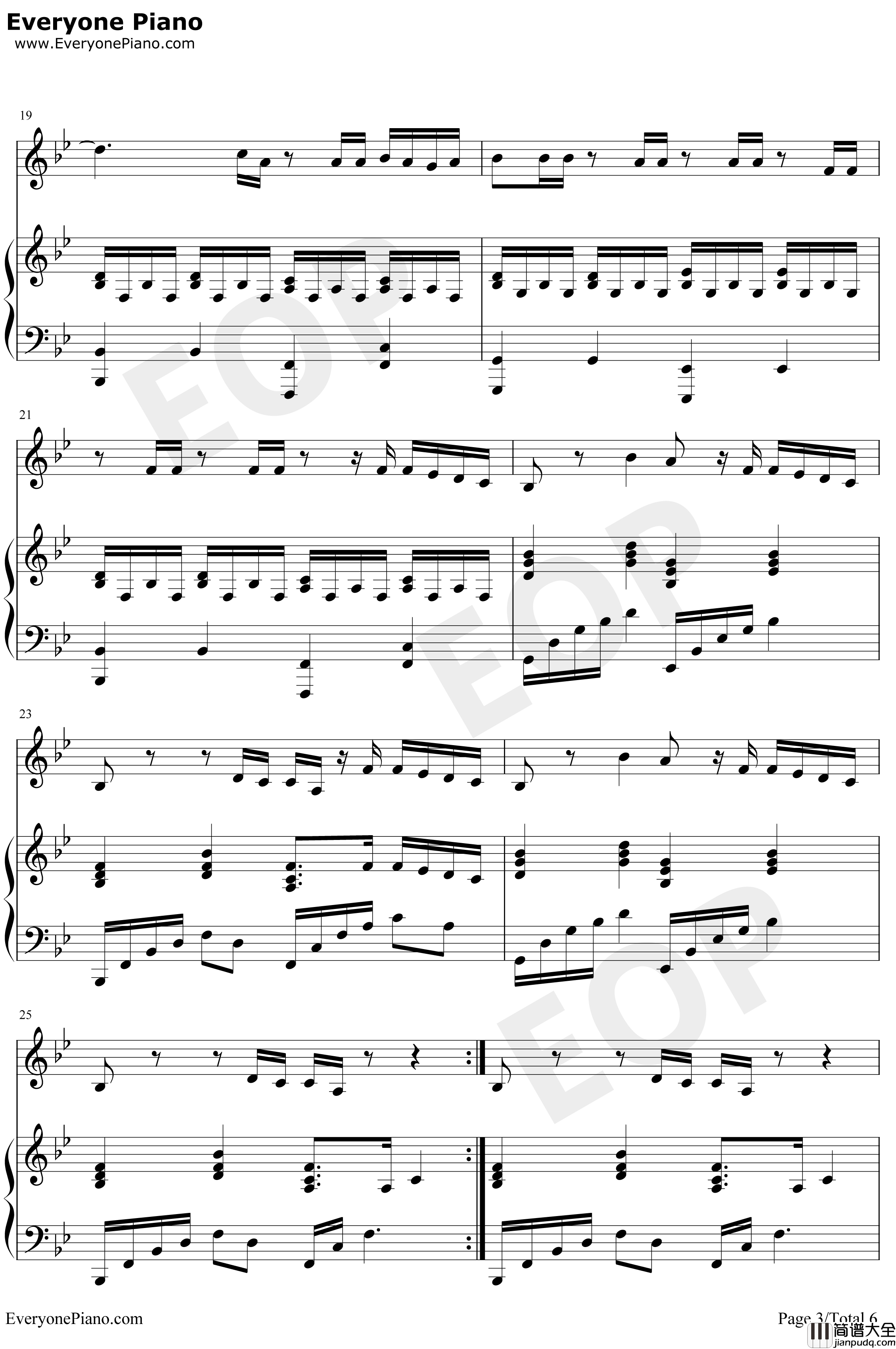 来自天堂的魔鬼钢琴谱_邓紫棋