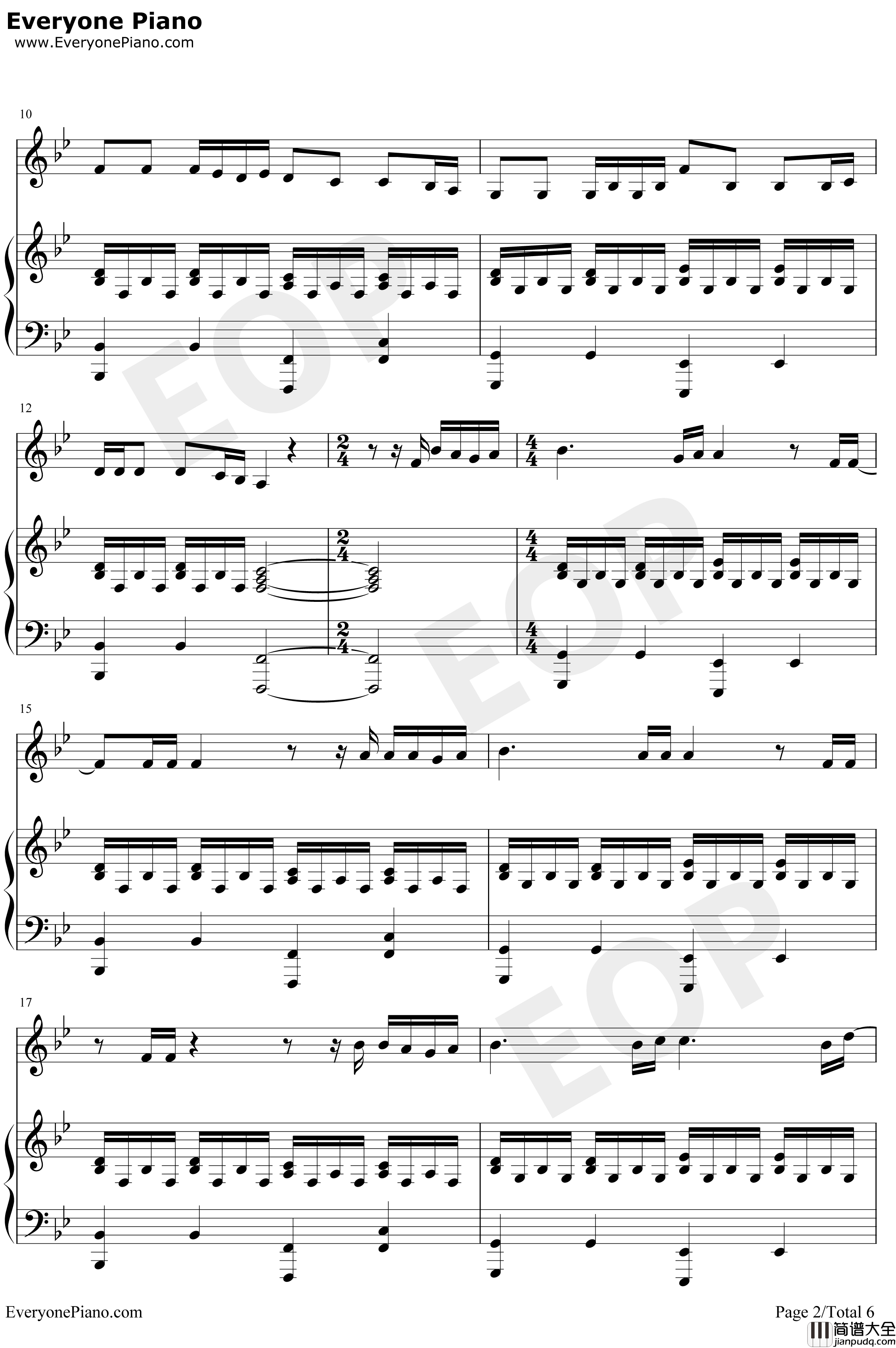 来自天堂的魔鬼钢琴谱_邓紫棋