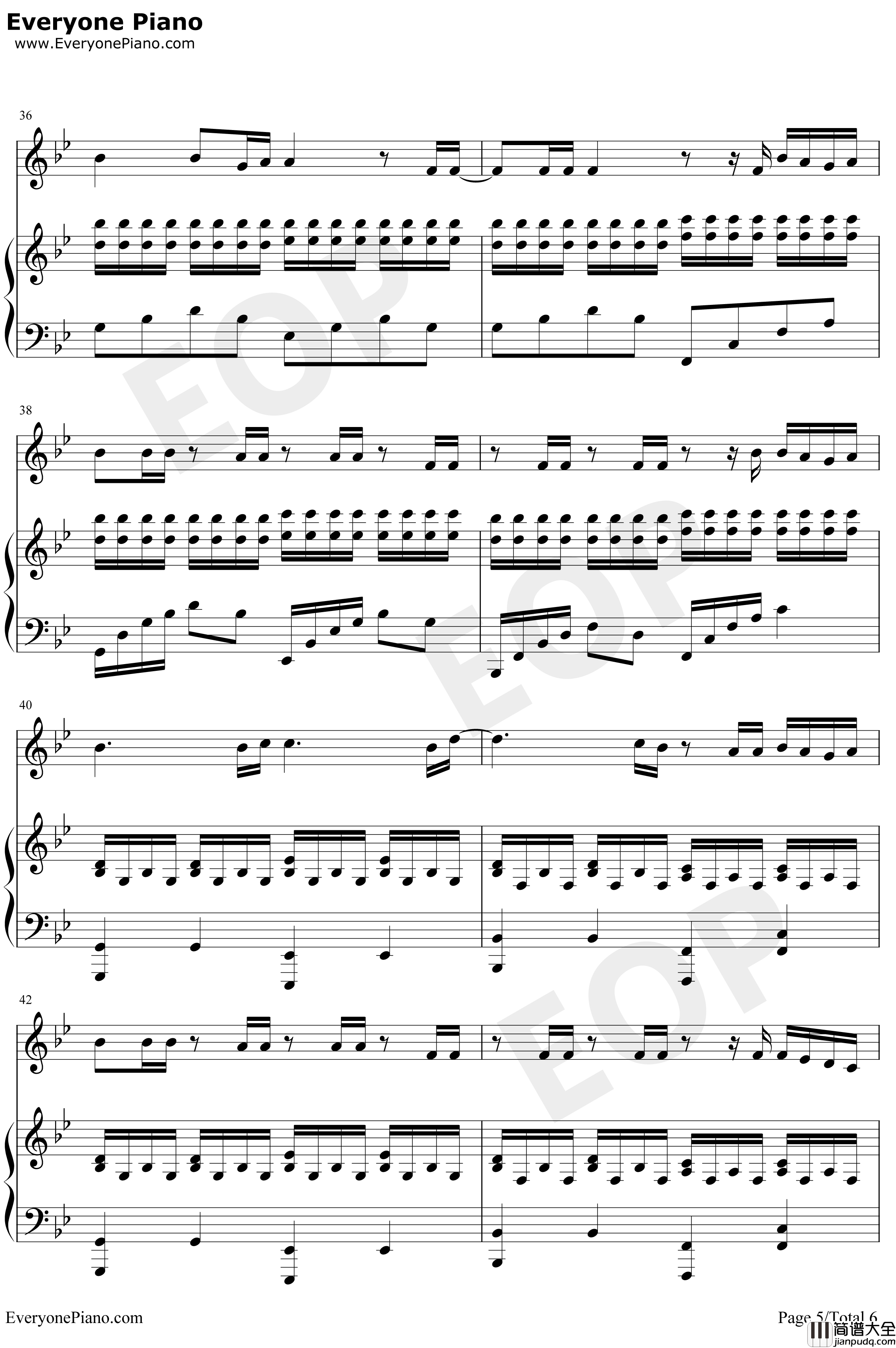 来自天堂的魔鬼钢琴谱_邓紫棋