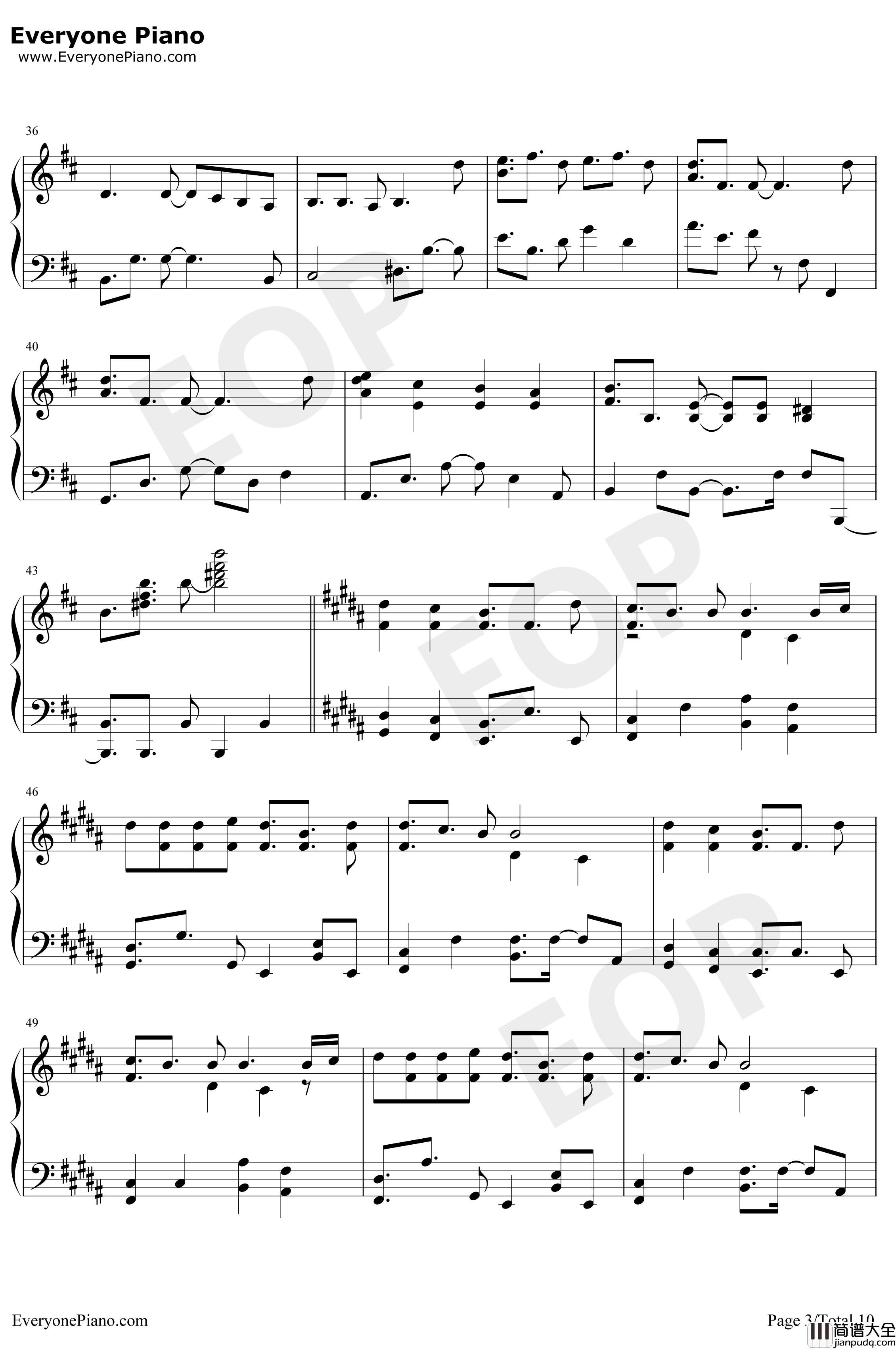 Get_Wild钢琴谱_TMNetwork_城市猎人ED