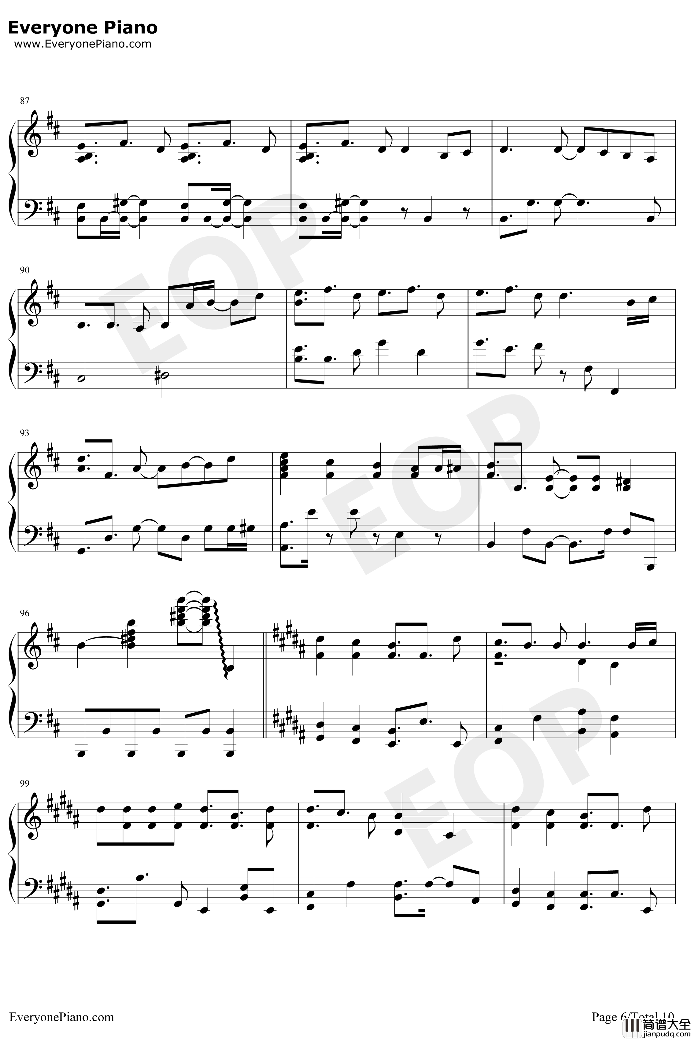 Get_Wild钢琴谱_TMNetwork_城市猎人ED