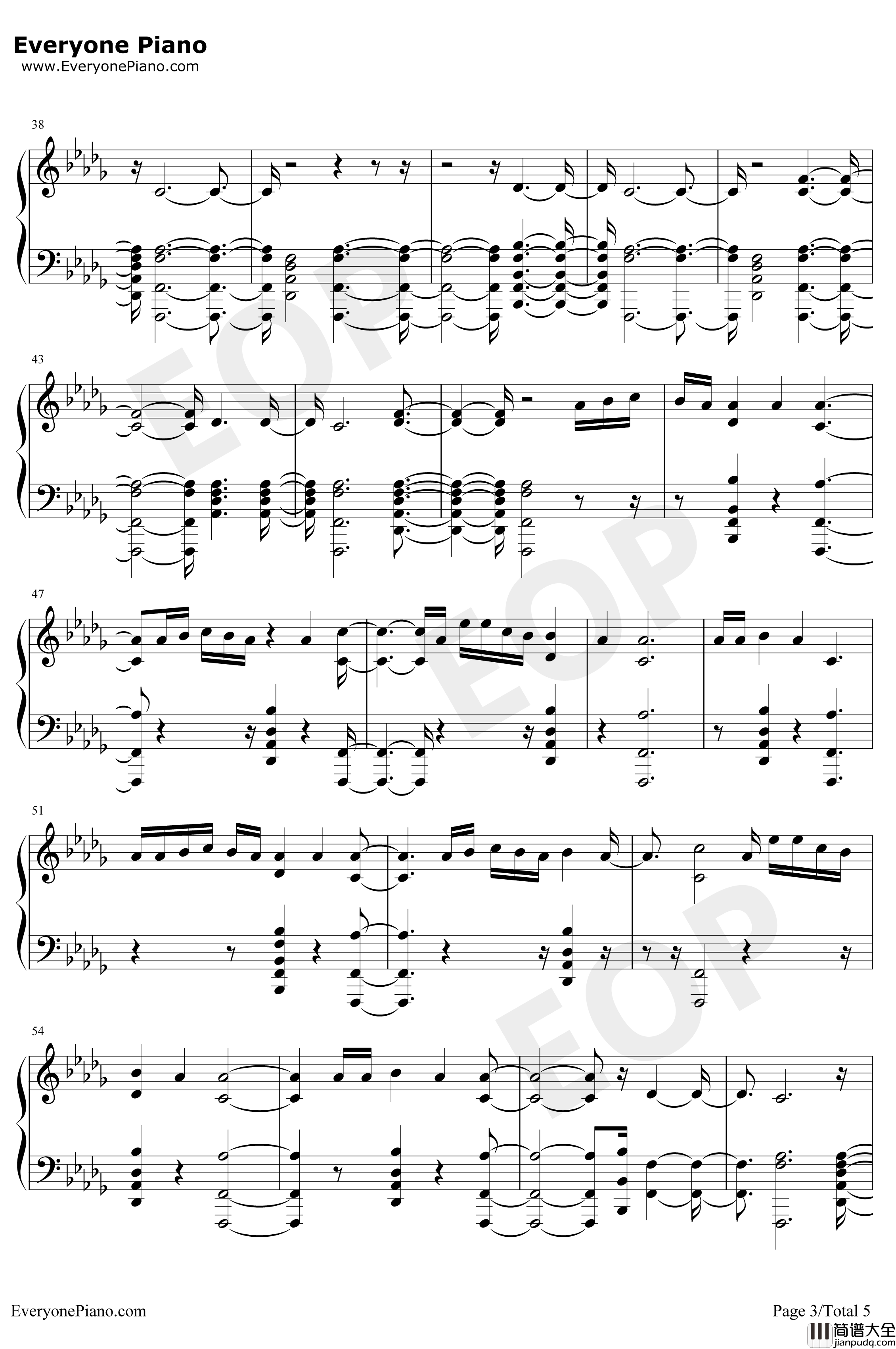 Let_You_Down钢琴谱_NF